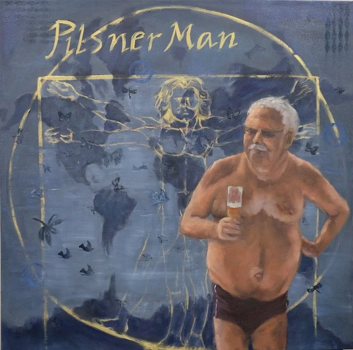 Pilsener Man 30" x 30"