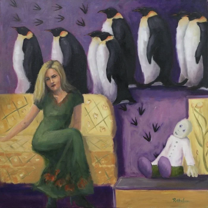  March of the Penguins  30" x 30" $1800
