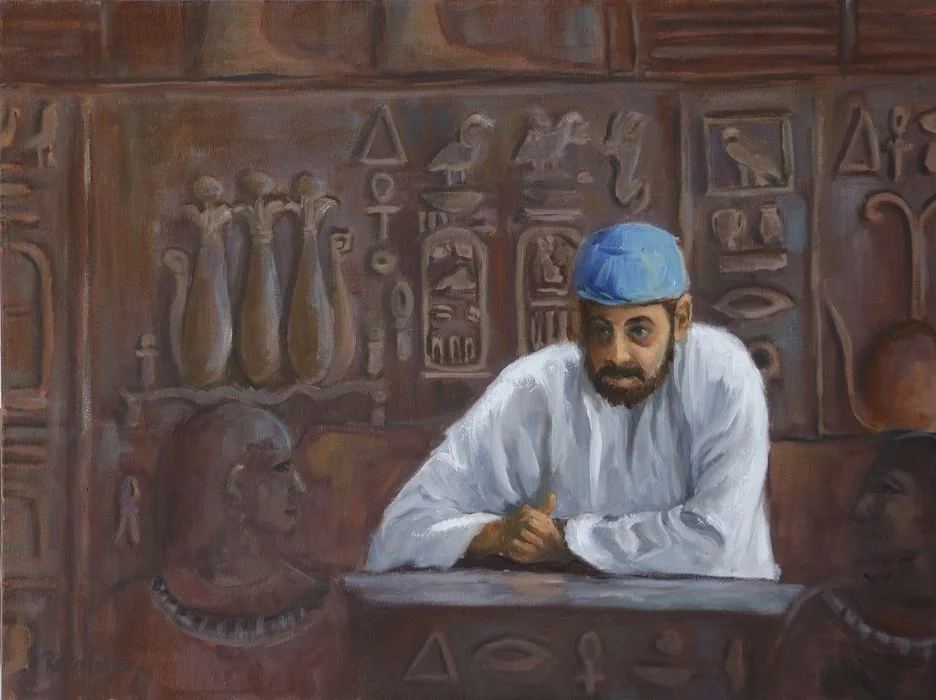  Egypt Tomb  18" x 24" $800