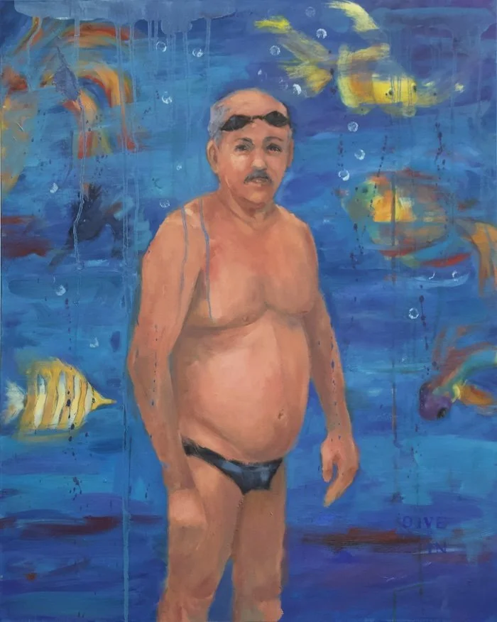  Dive In  30" x 24" $1500