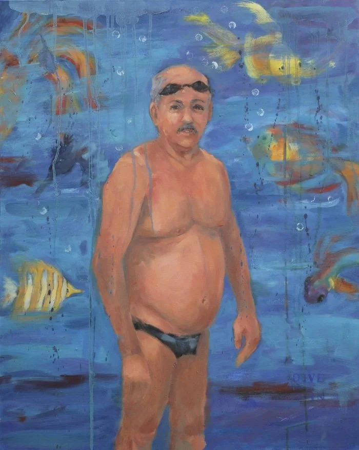  Dive In  30"x24" $1500