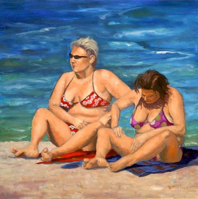  Beach Buddies  20" x 20" $800