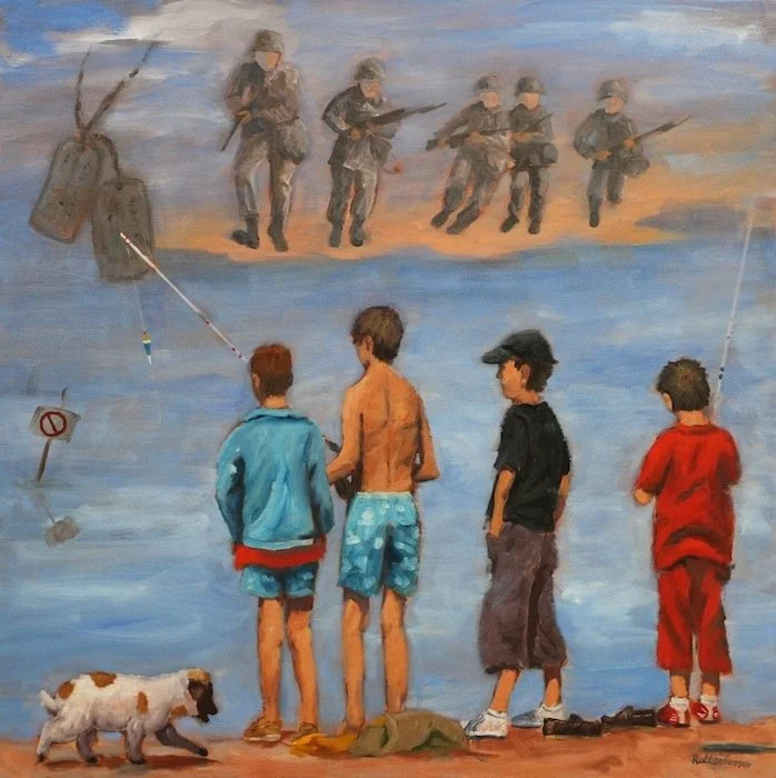  Fishing for an Answer  30" x 30" $1800