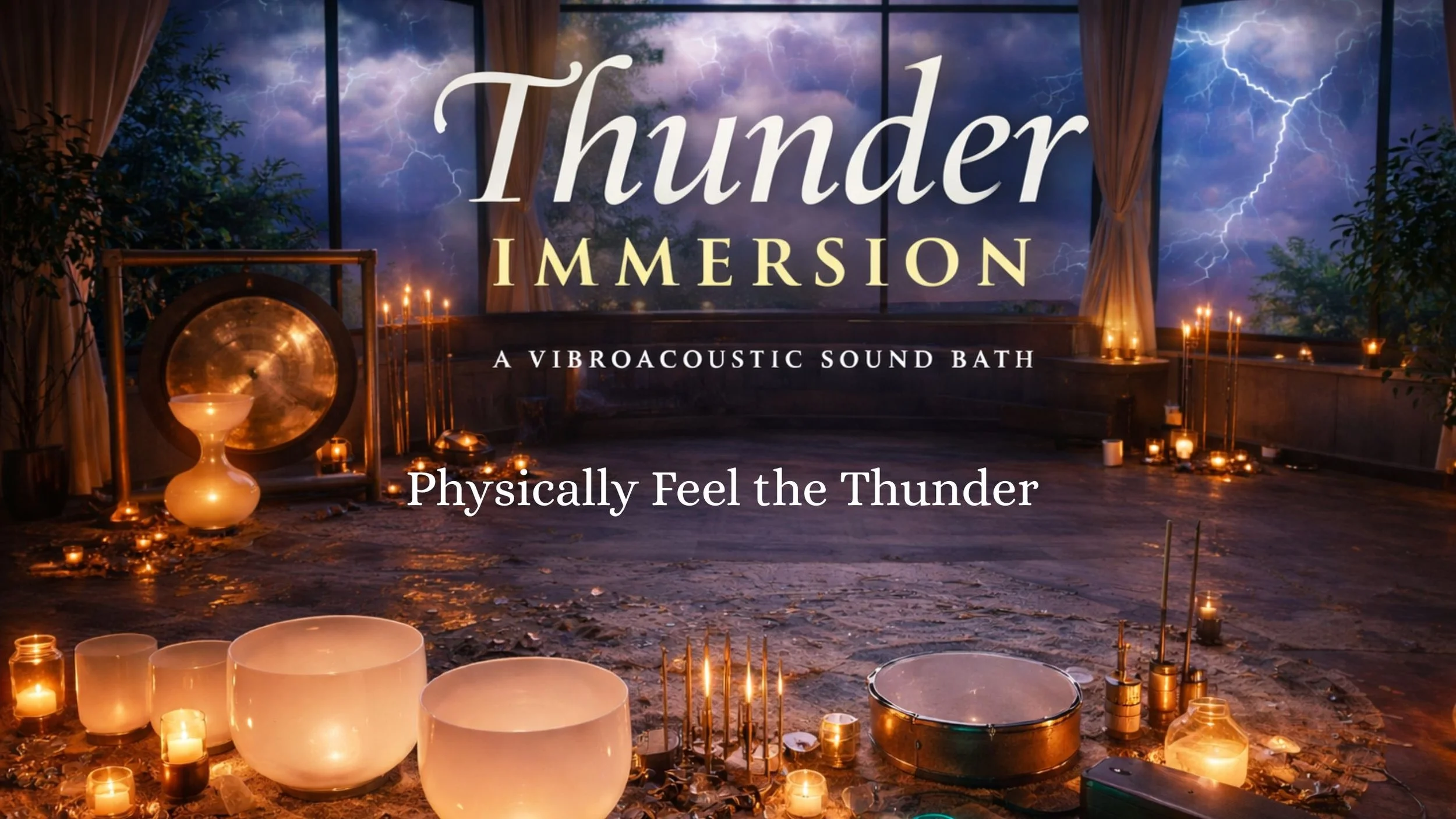 Vibroacoustic Sound Journey : Rolling Thunder &amp; Spring Rain 