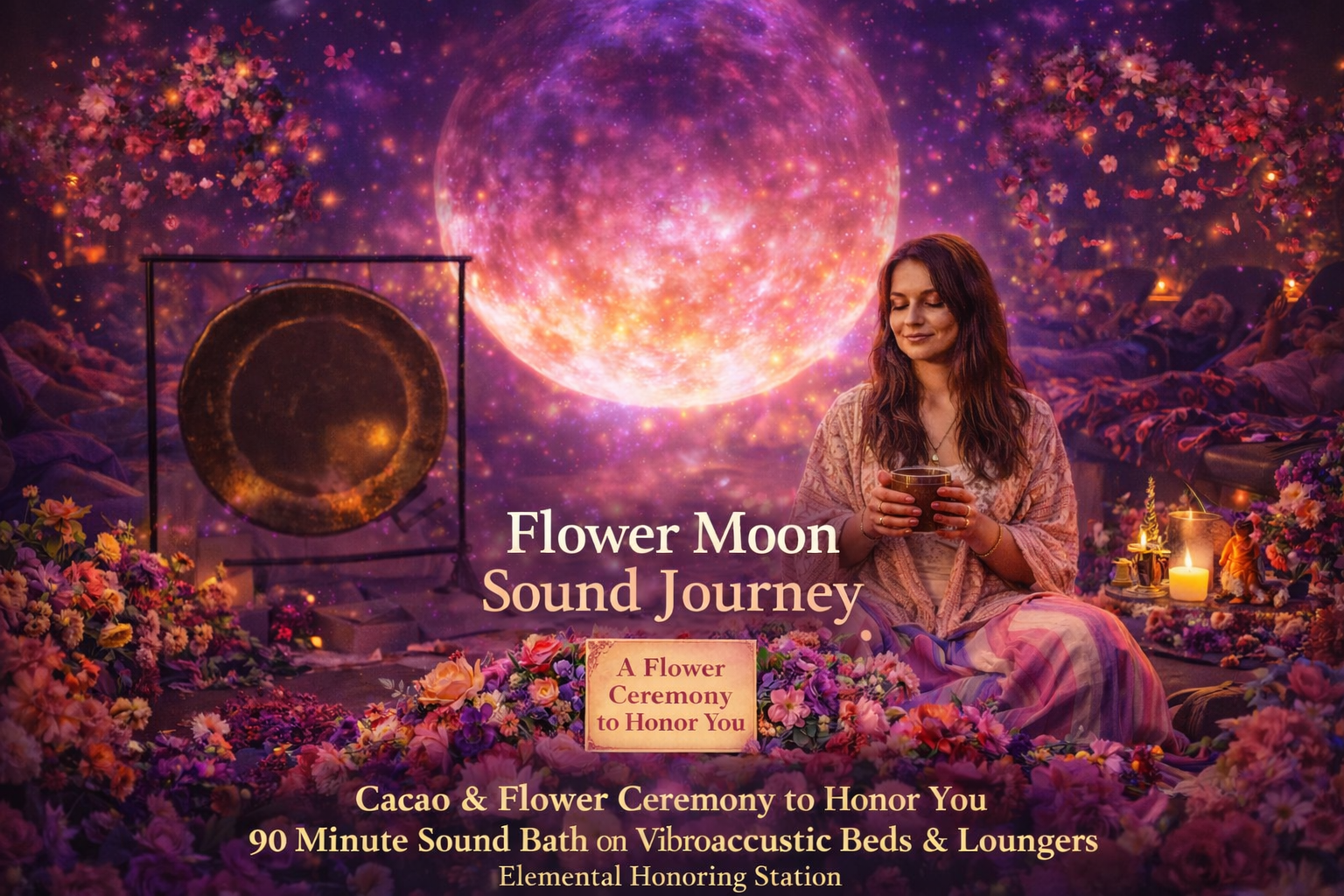 Flower Moon Ceremony &amp; Sound Journey 