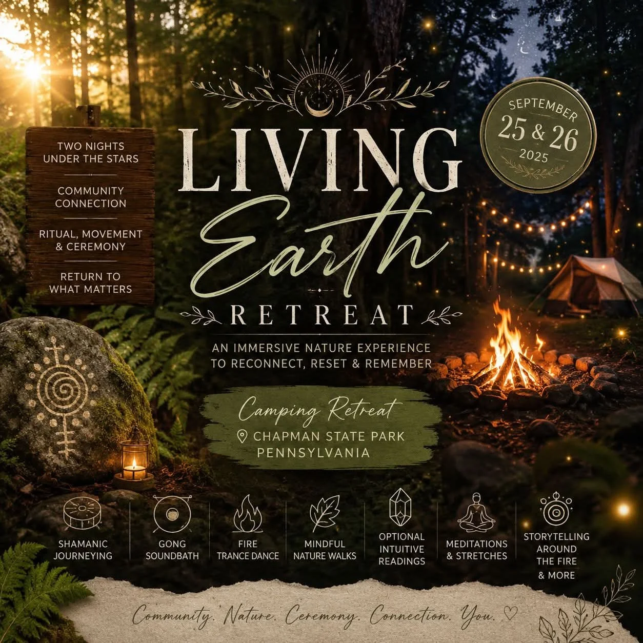 Sacred Earth Camping Retreat