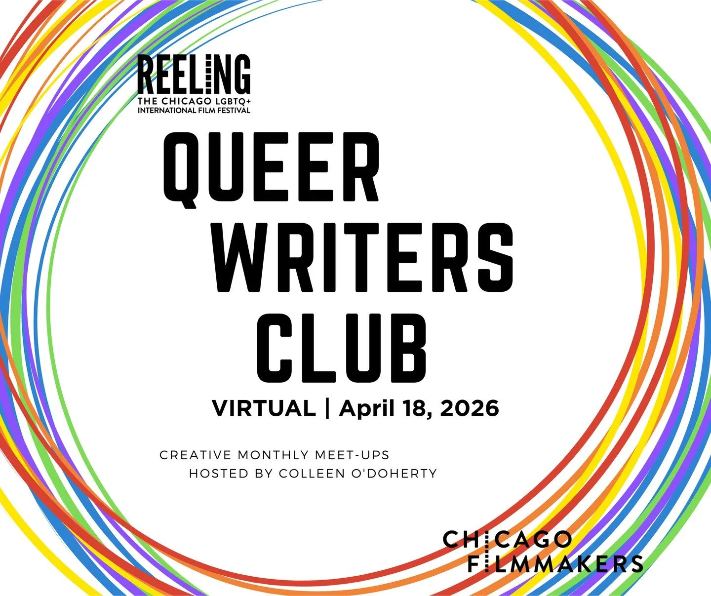 🌈 Queer Writers Club is BACK! 🌈⁠
⁠
Are you feeling stuck in your writing? Is the solo life of a writer getting a little stale? Join us at Queer Writers Club! Once a month, gather with fellow queer writers to write to prompts or just work on your ow