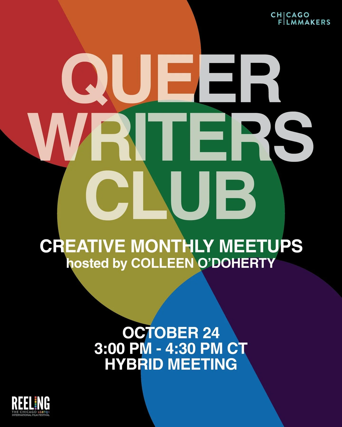 Queer Writers Club is back for October! ✏️🏳️&zwj;🌈 ⁠
⁠
Register for free at the link in our bio or chicagofilmmakers.org.