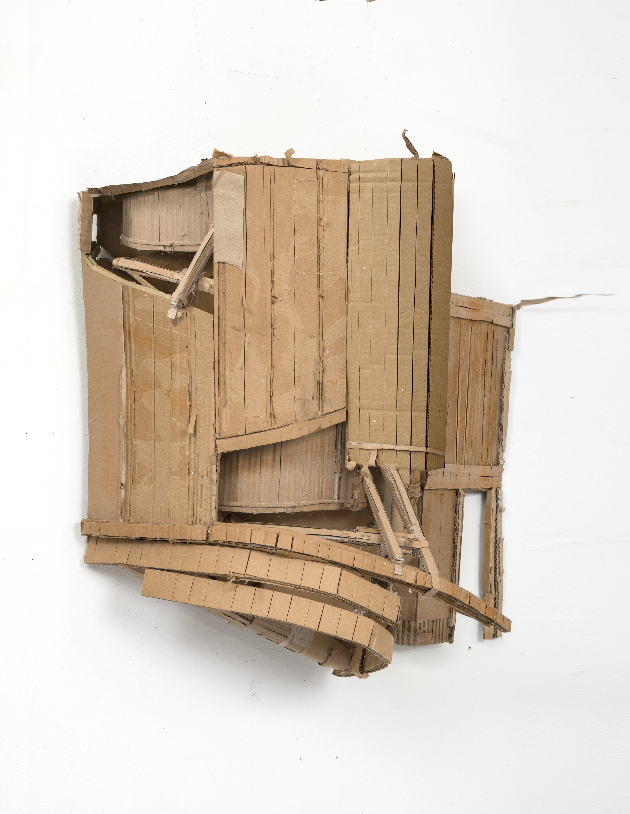   Unclaimed Presence , 2019      Cardboard  25h” x 27” w x 11” d      