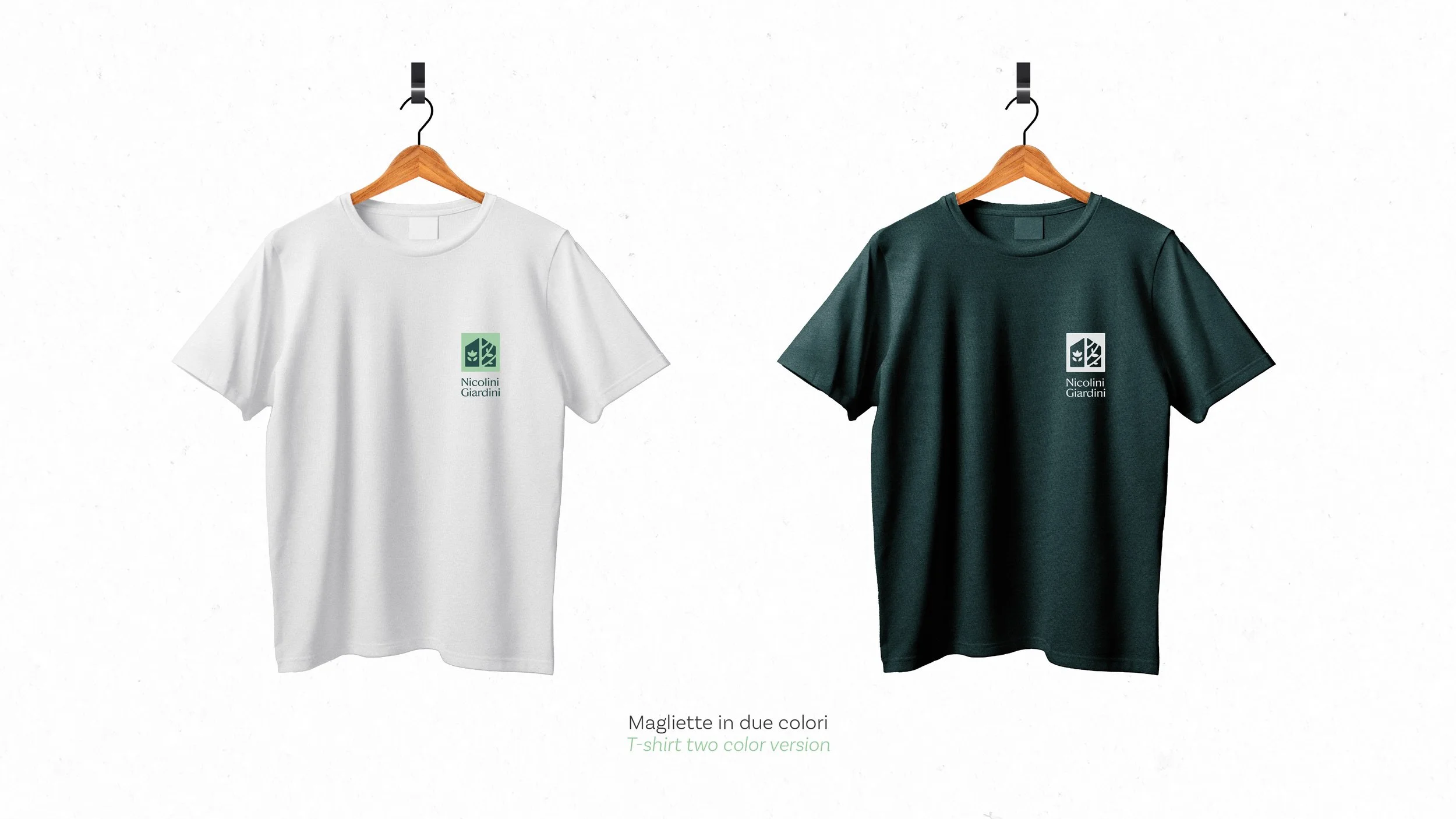 Nicolini Giardini logo design brand identity logo azienda agricola