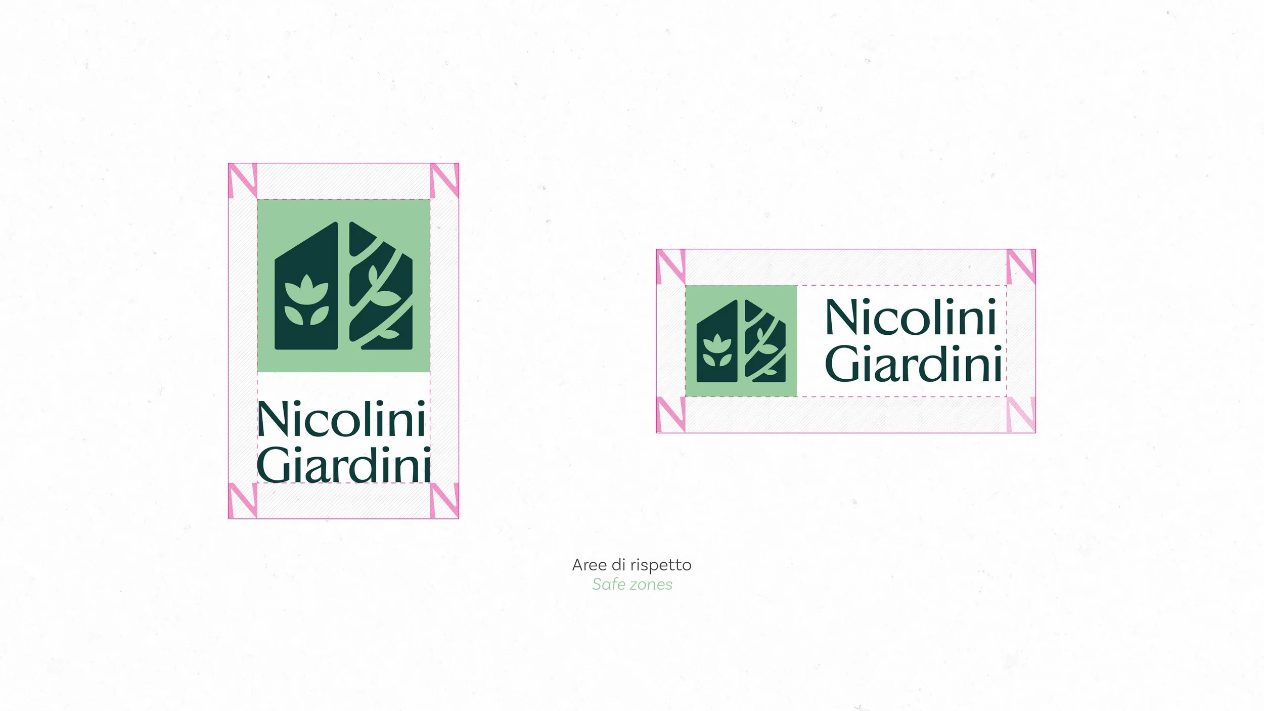 Nicolini Giardini logo design brand identity logo azienda agricola