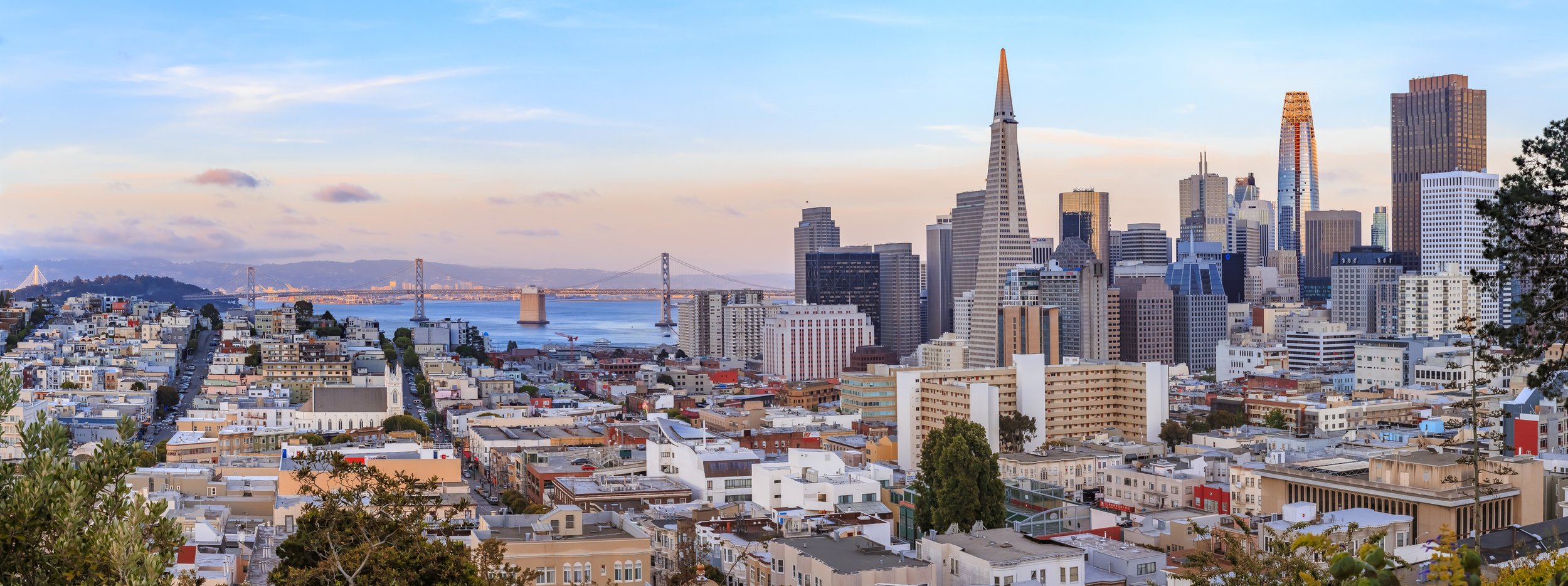 Skyline view of San Francisco with <a href=