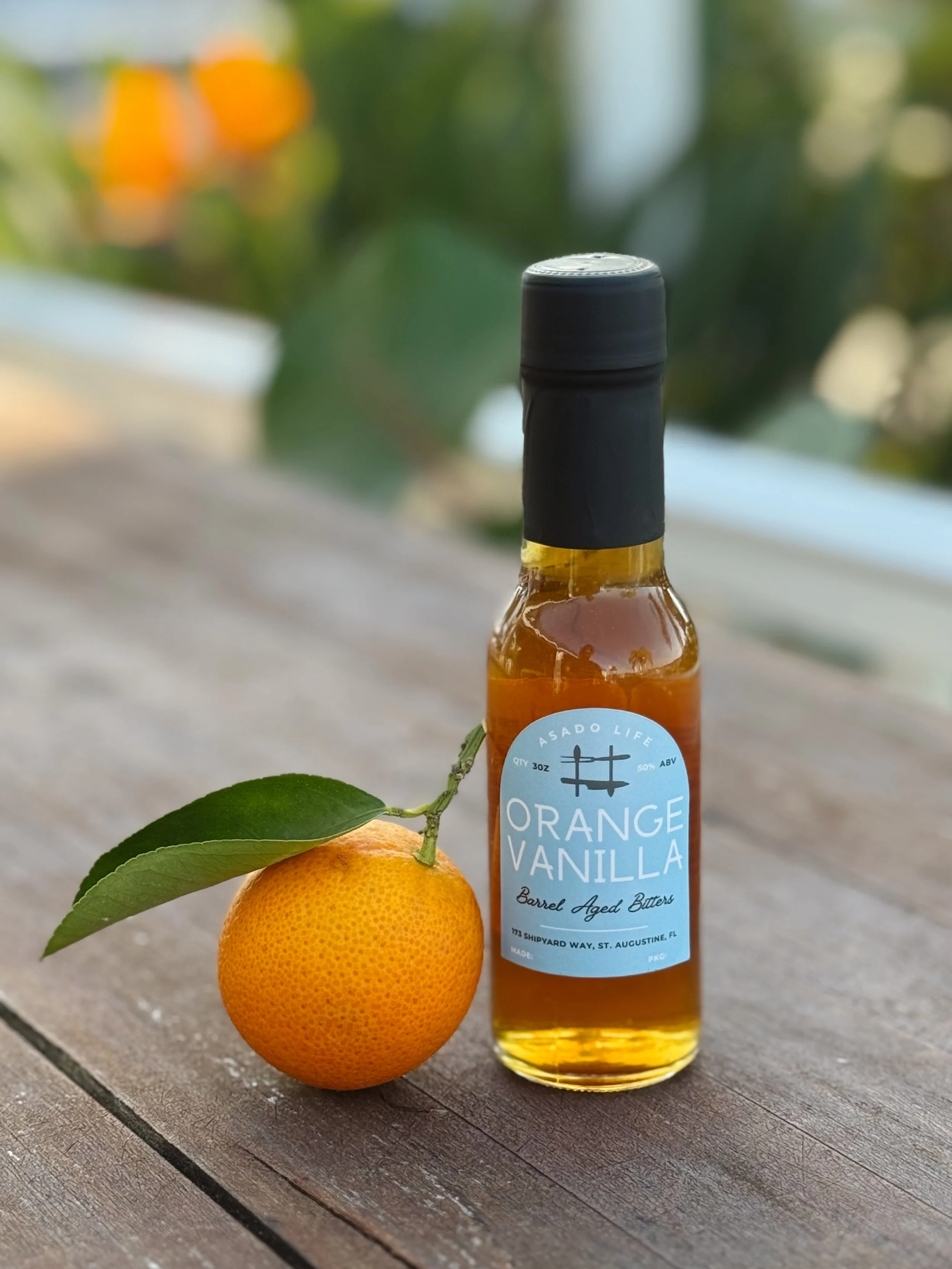 Orange Vanilla Bitters in bottle