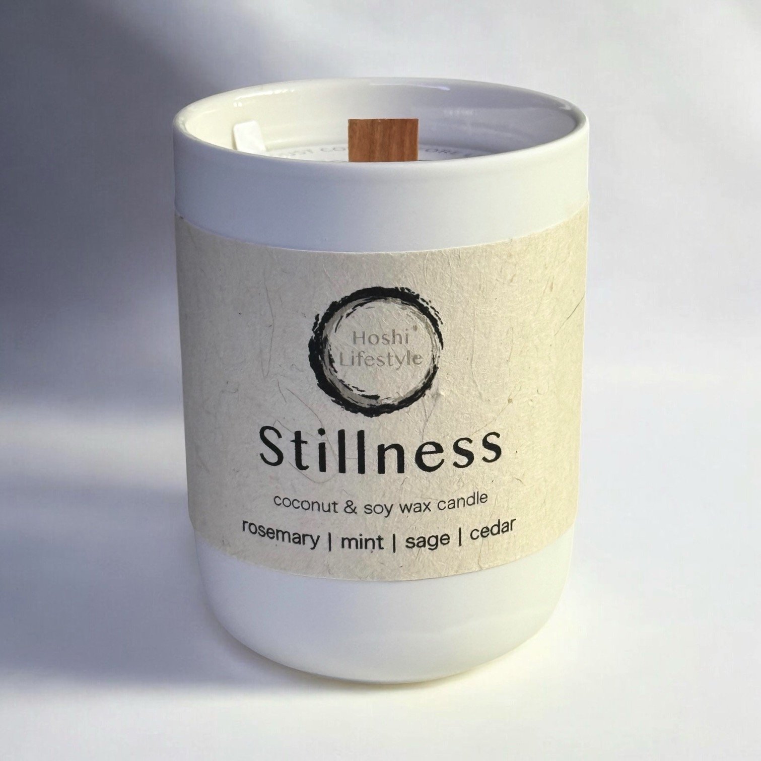 Stillness Hand Poured Candle - 8oz Ceramic Jar