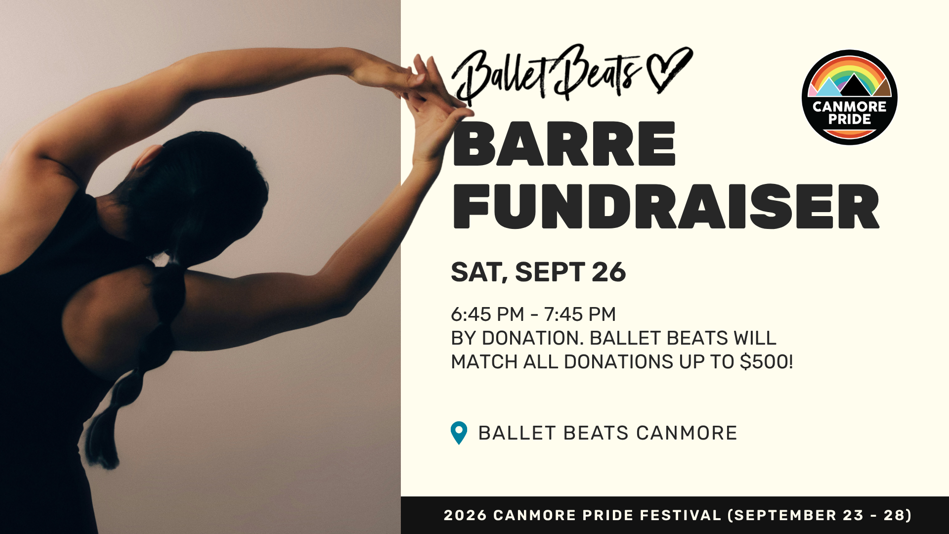 BARRE WITH BALLET BEATS (FUNDRAISER FOR CANMORE PRIDE)
