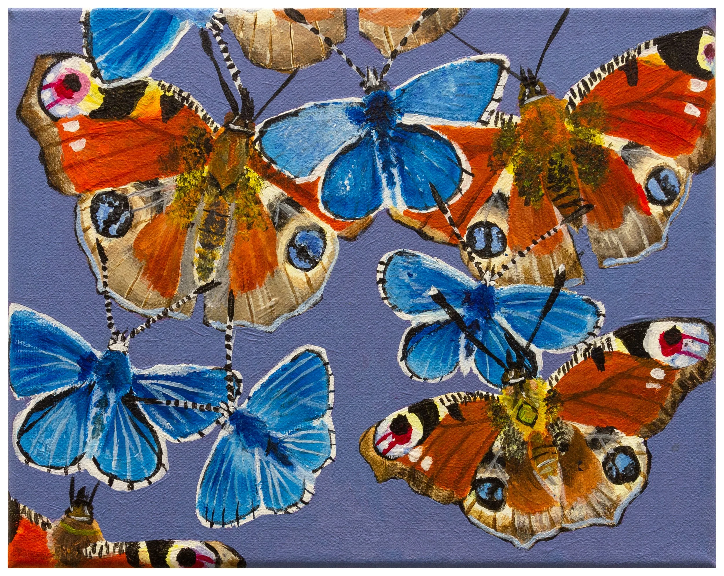 Kaleidoscope of Butterflies, 2021
Acrylic on canvas
8 x 10 in