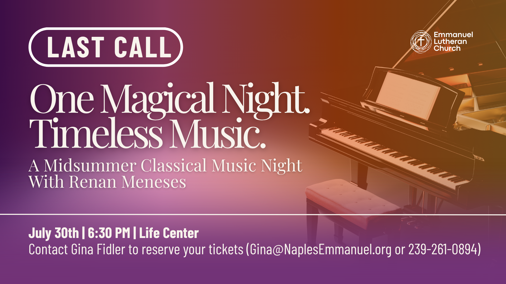 A Midsummer Night's Classical Evening with Renan Meneses