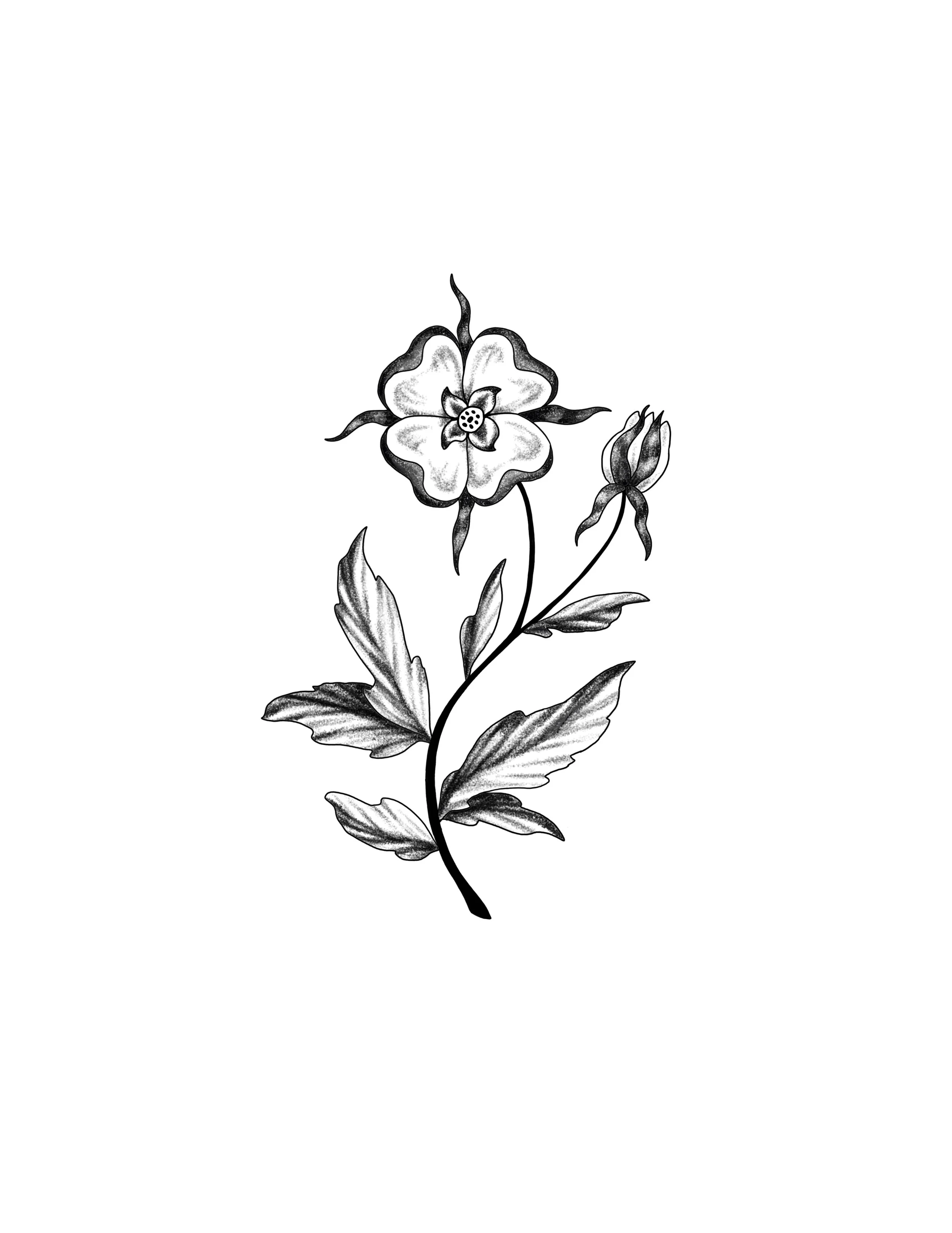 folky floral #10- repeatable