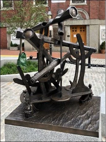 telescope-like spyglasses connected to one another.