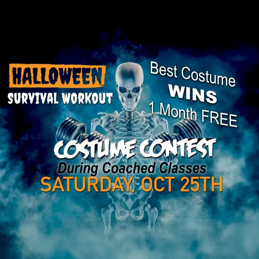 It’s about to get spooky strong at Formula 3 👀💪
Join us Saturday, October 25th at all three locations for our Halloween Costume Contest during trainer-led classes! 🧡
Bring your best costume, bring your energy, and bring the fun, because the