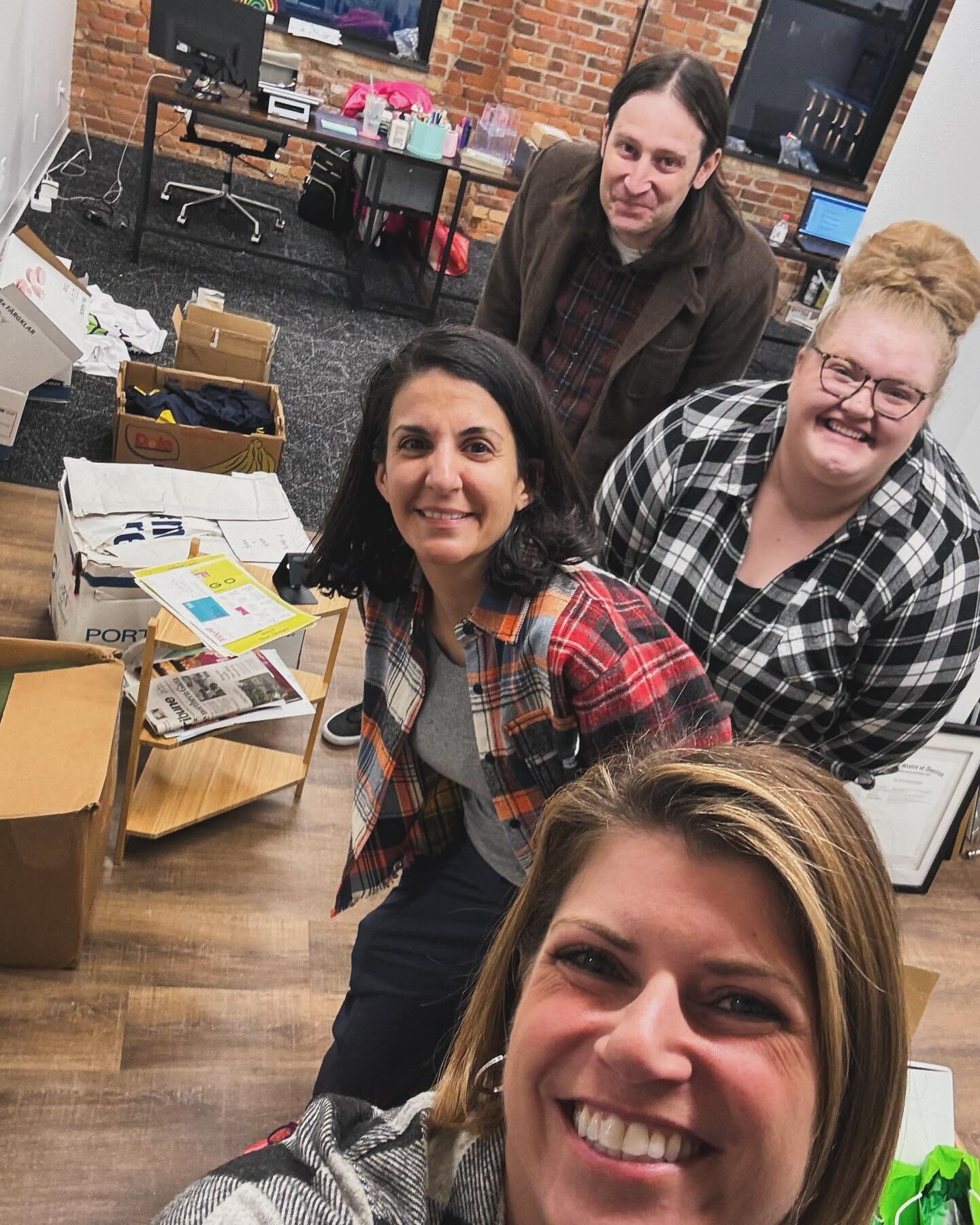 On Fridays we wear flannel. And unpack a lot of boxes. #newdigs