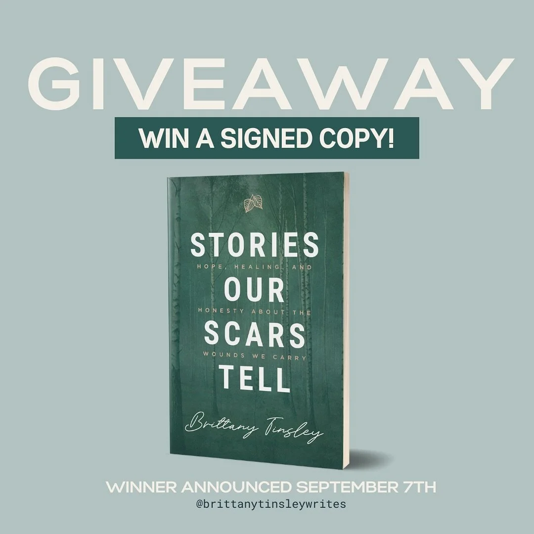 Want to win a signed copy of my book, Stories Our Scars Tell? Here&rsquo;s how to enter:

&bull;like this post! 
&bull;tag a friend! Each tag is an entry!
&bull;make sure you&rsquo;re following @brittanytinsleywrites 
&bull;share this post for a bonu