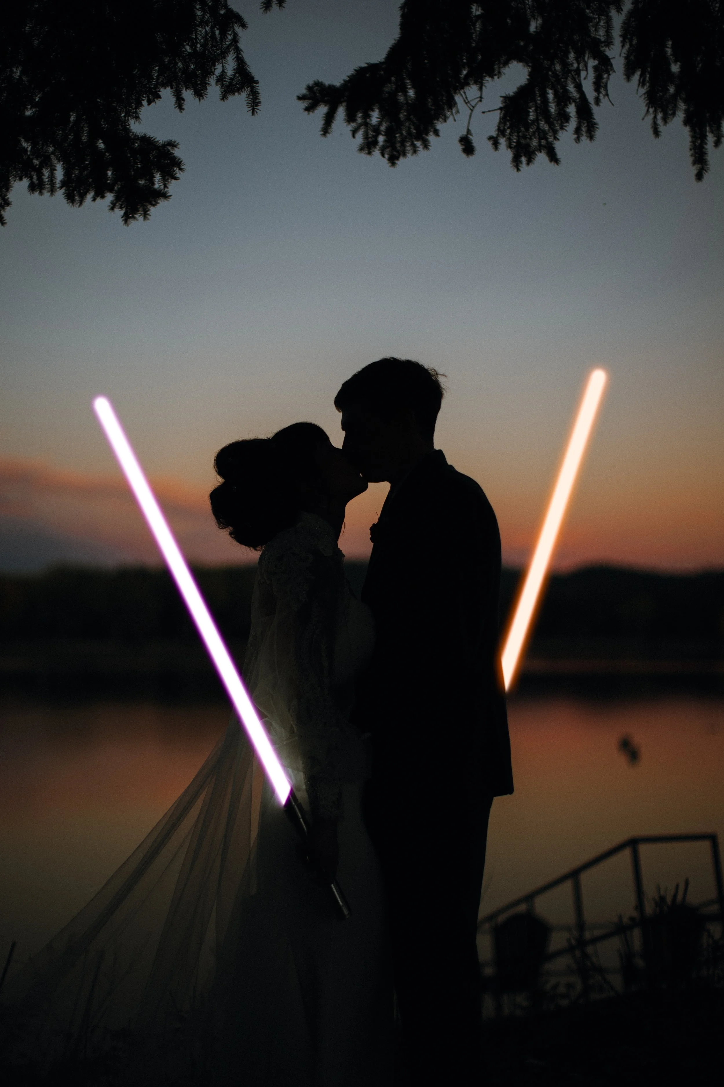 Starwars wedding theme. Canon R5. Pinetop Arizona