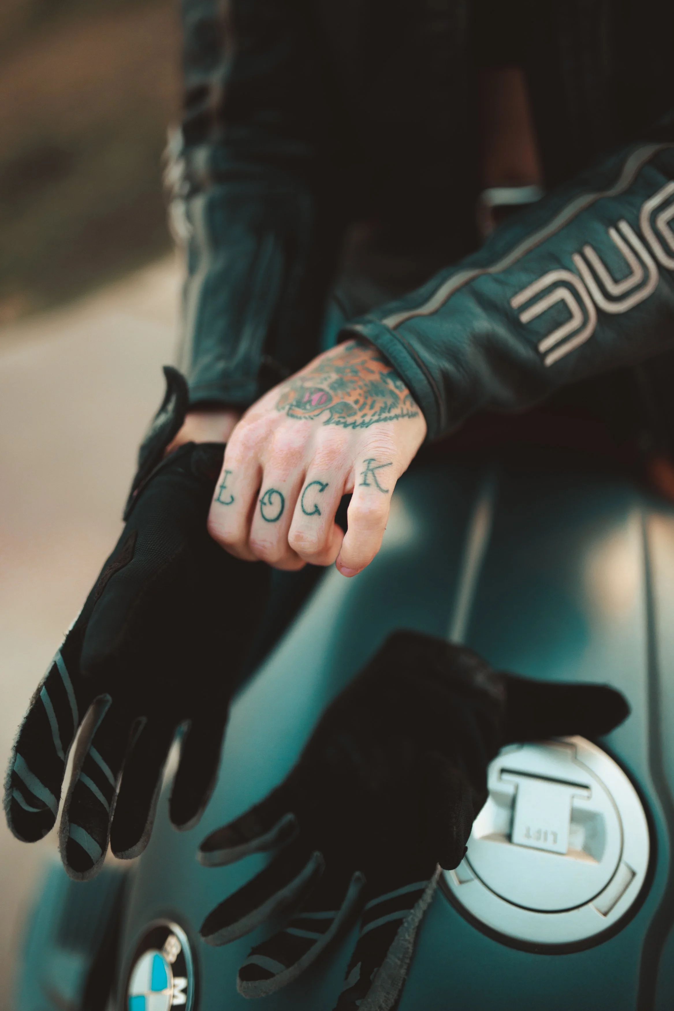Hand tattoo Ducati