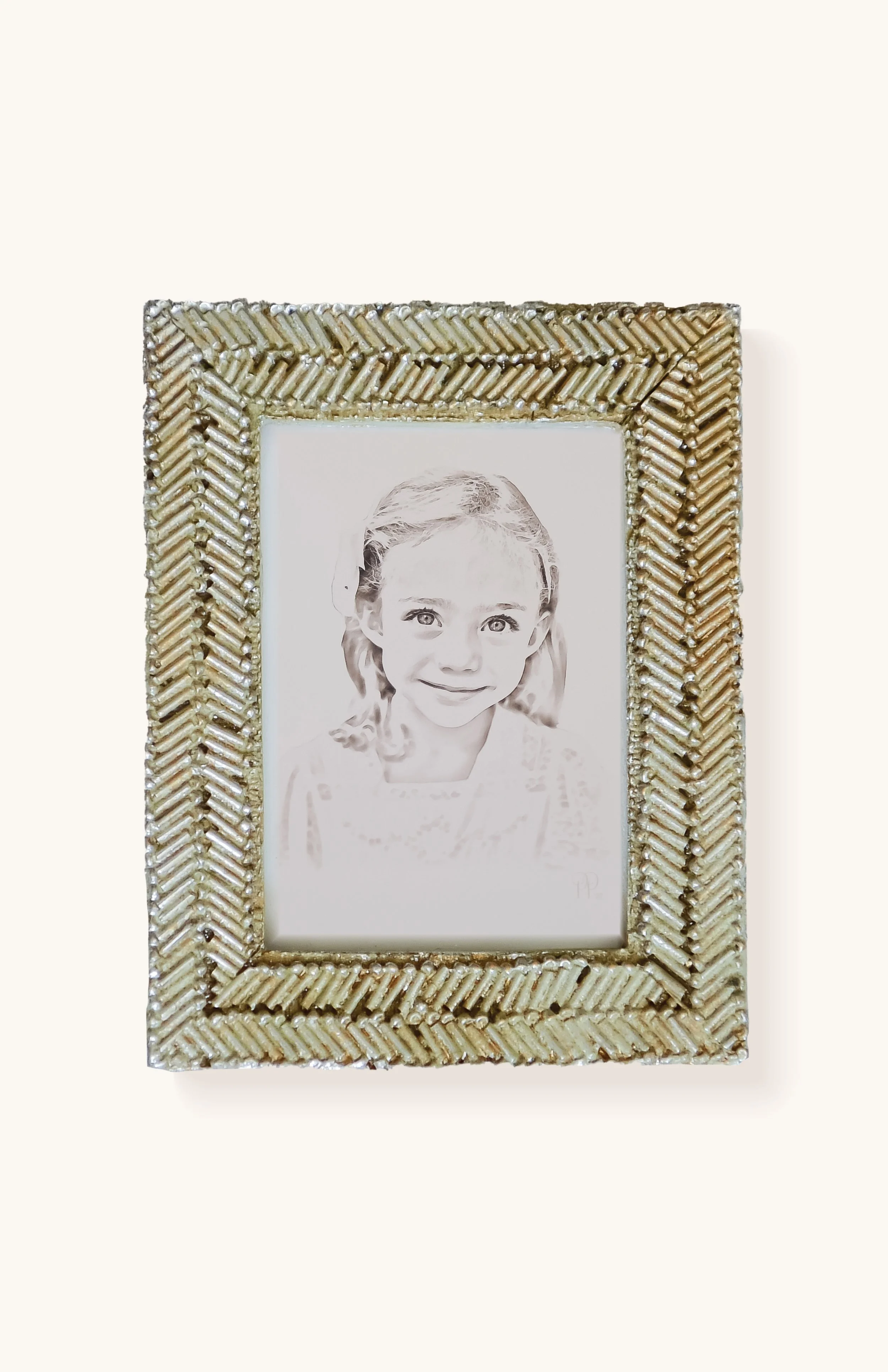 Rectangle Herringbone Frame