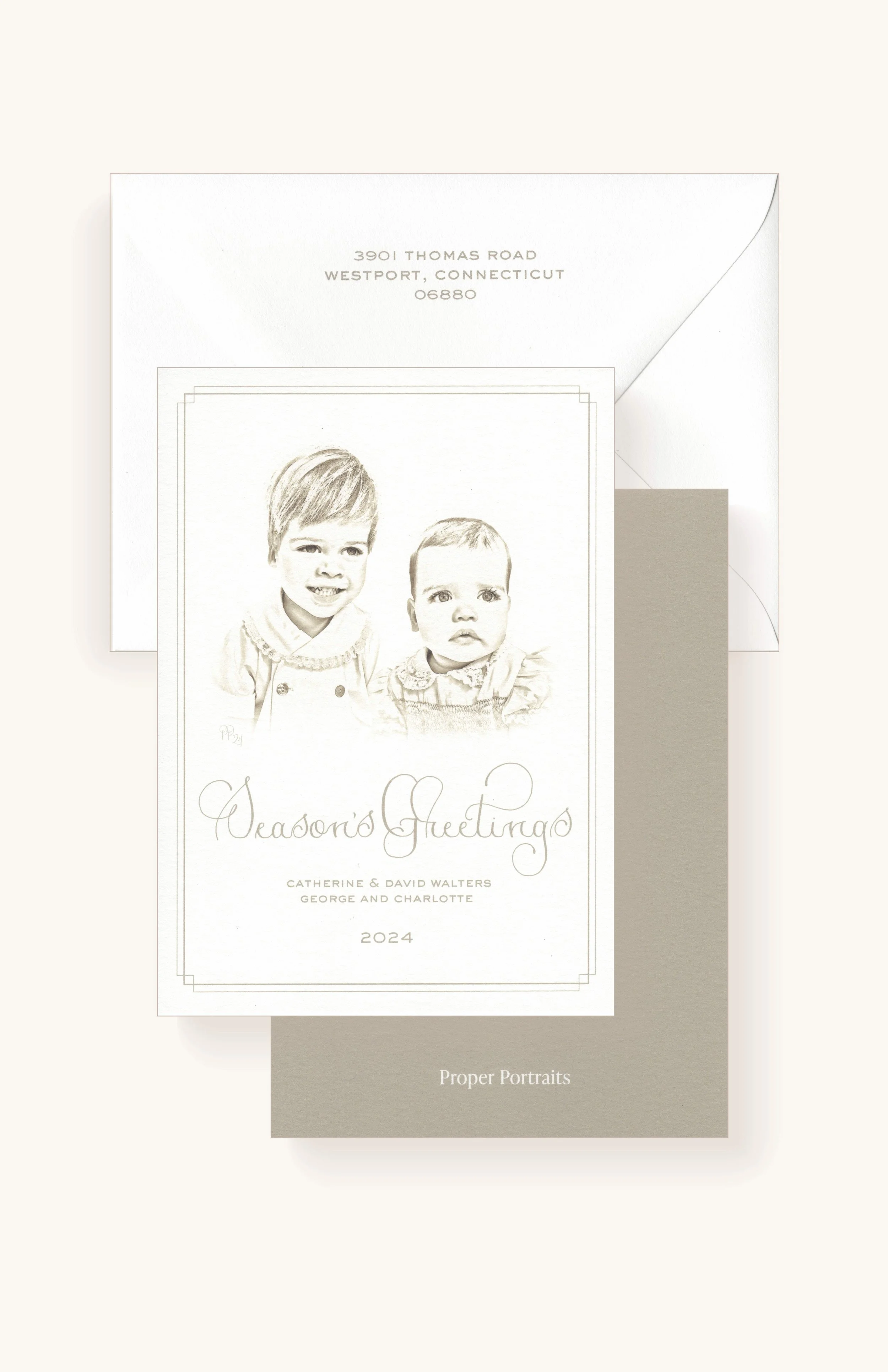 Classic Calligraphy Card