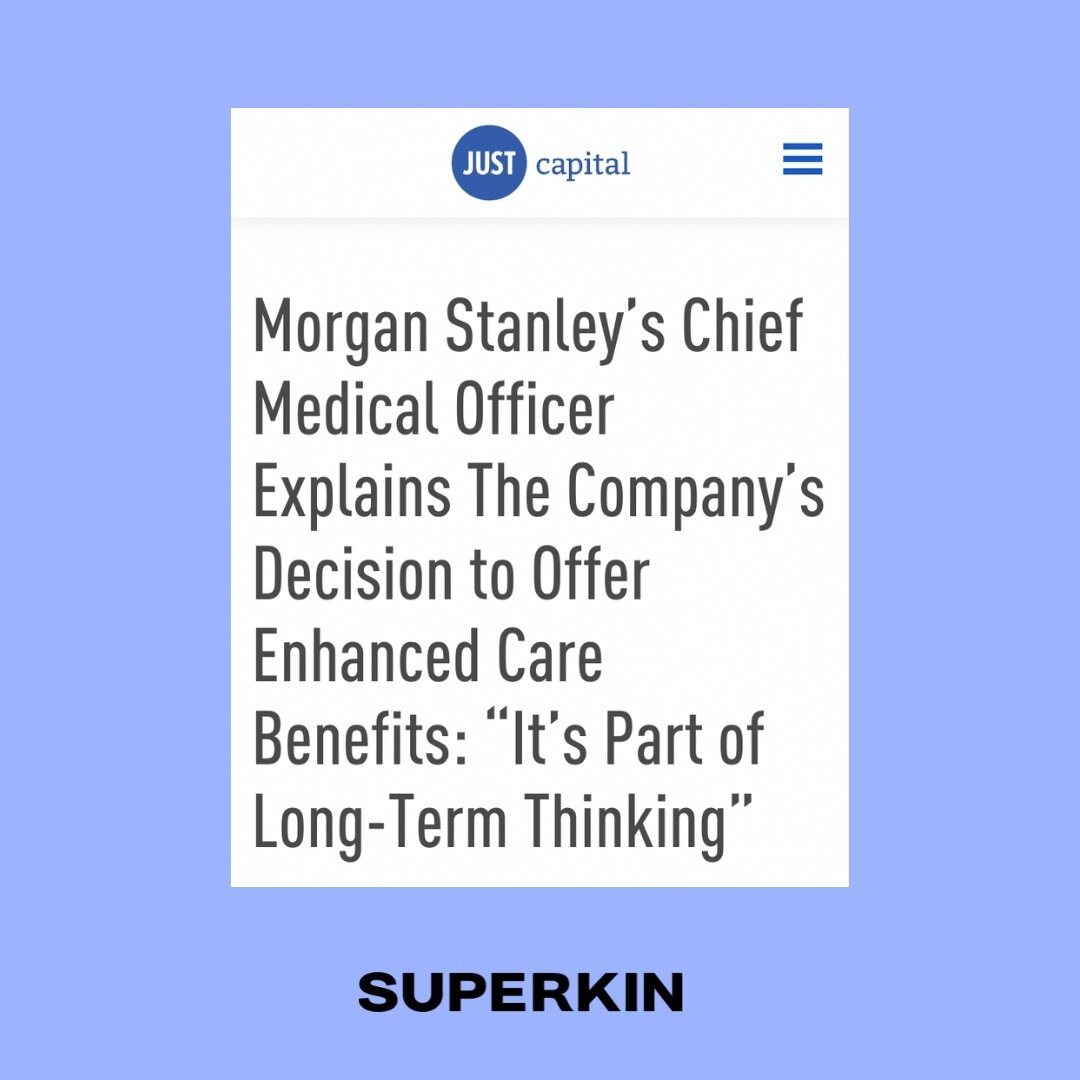 the tl;dr &mdash; it's not a nice-to-have...it's good for business ⚡️⚡️⁠
⁠
@morganstanley Chief Medical Officer and Head of Global Benefits on expanding caregiving benefits: ⁠
⁠
&quot;It has a significant impact in terms of improving productivity, re