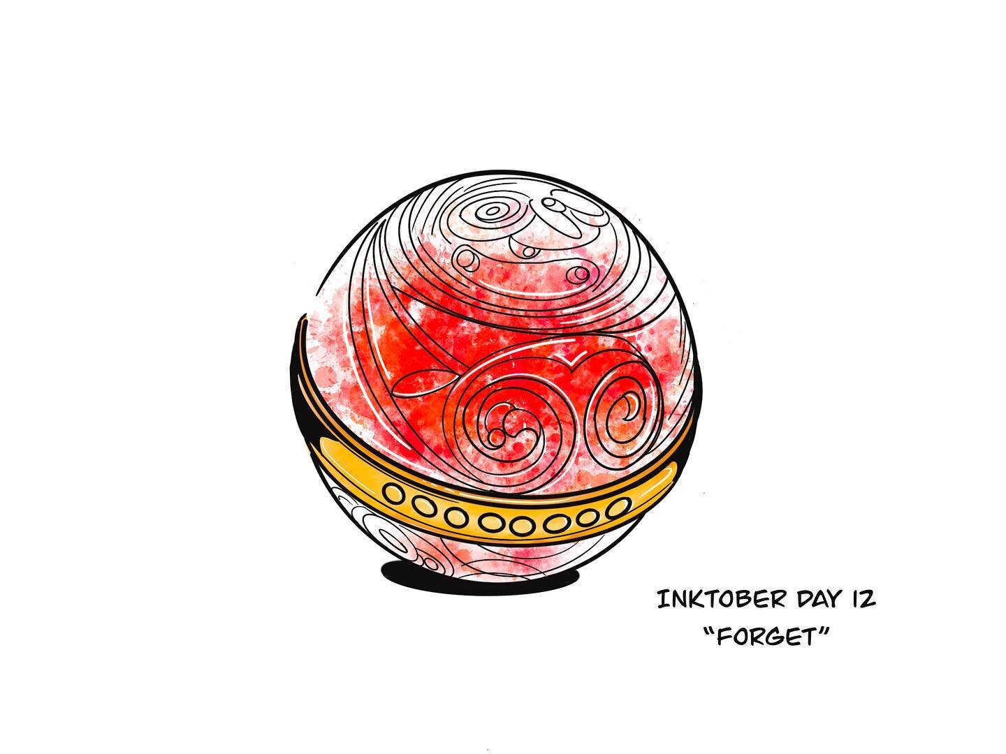 Inktober Day 12 &ldquo;Forget&rdquo; 
It&rsquo;s Neville&rsquo;s Rememberall from Harry Potter and the Philosophers Stone! If the smoke turns red, it means you&rsquo;ve forgotten something!

#inktober #rememberall #forget #drawing #sketching #art #pr