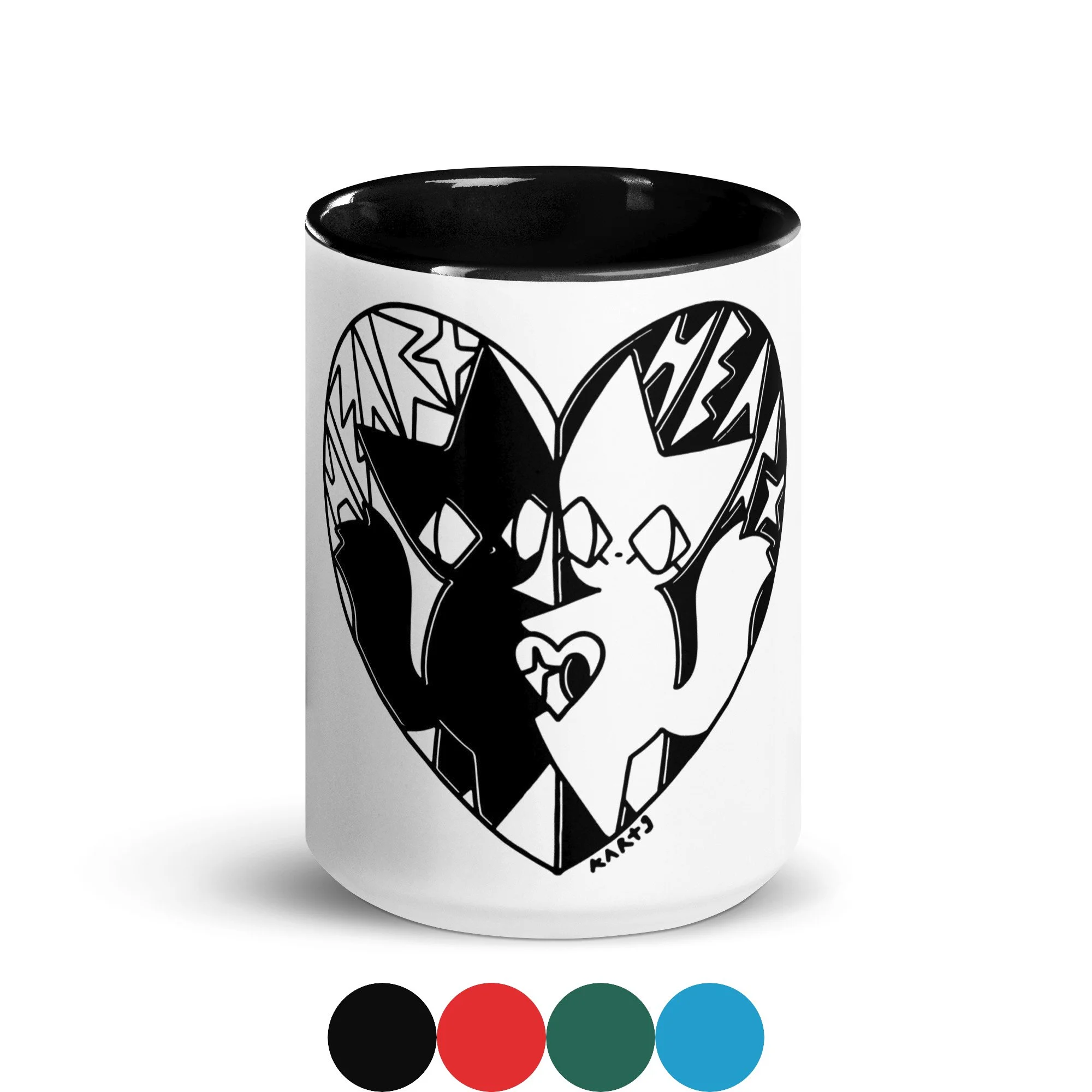 Heart to Heart Mug with Color Inside