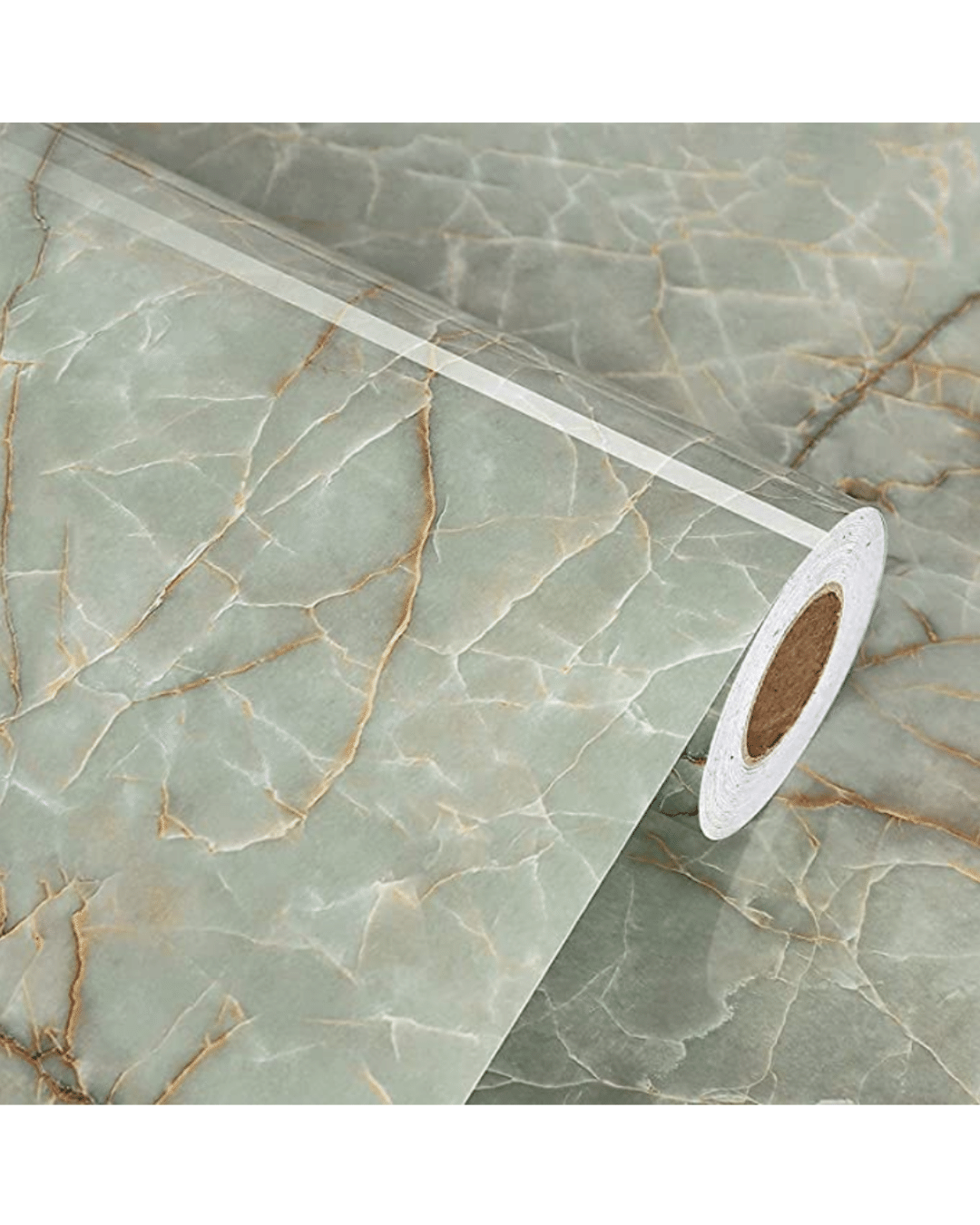 LIKILIKI Green Marble Contact Paper for Countertops Waterproof Granite Marble