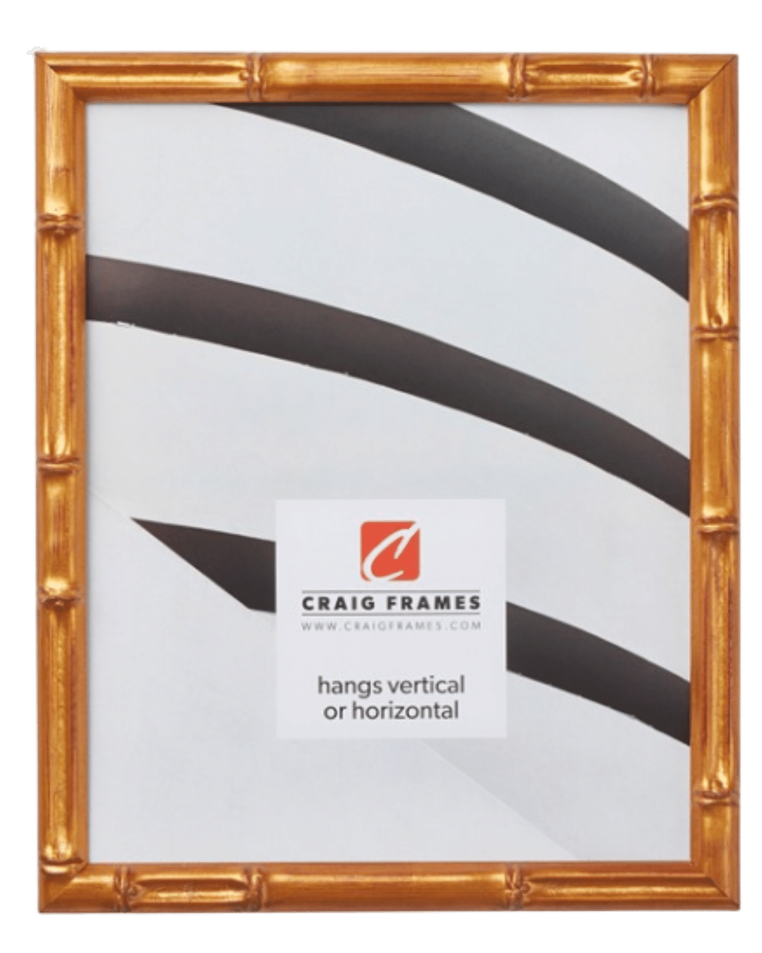 Craig Frames Vintage Bamboo, 24x36 inch Picture Frame, Tropical Gold