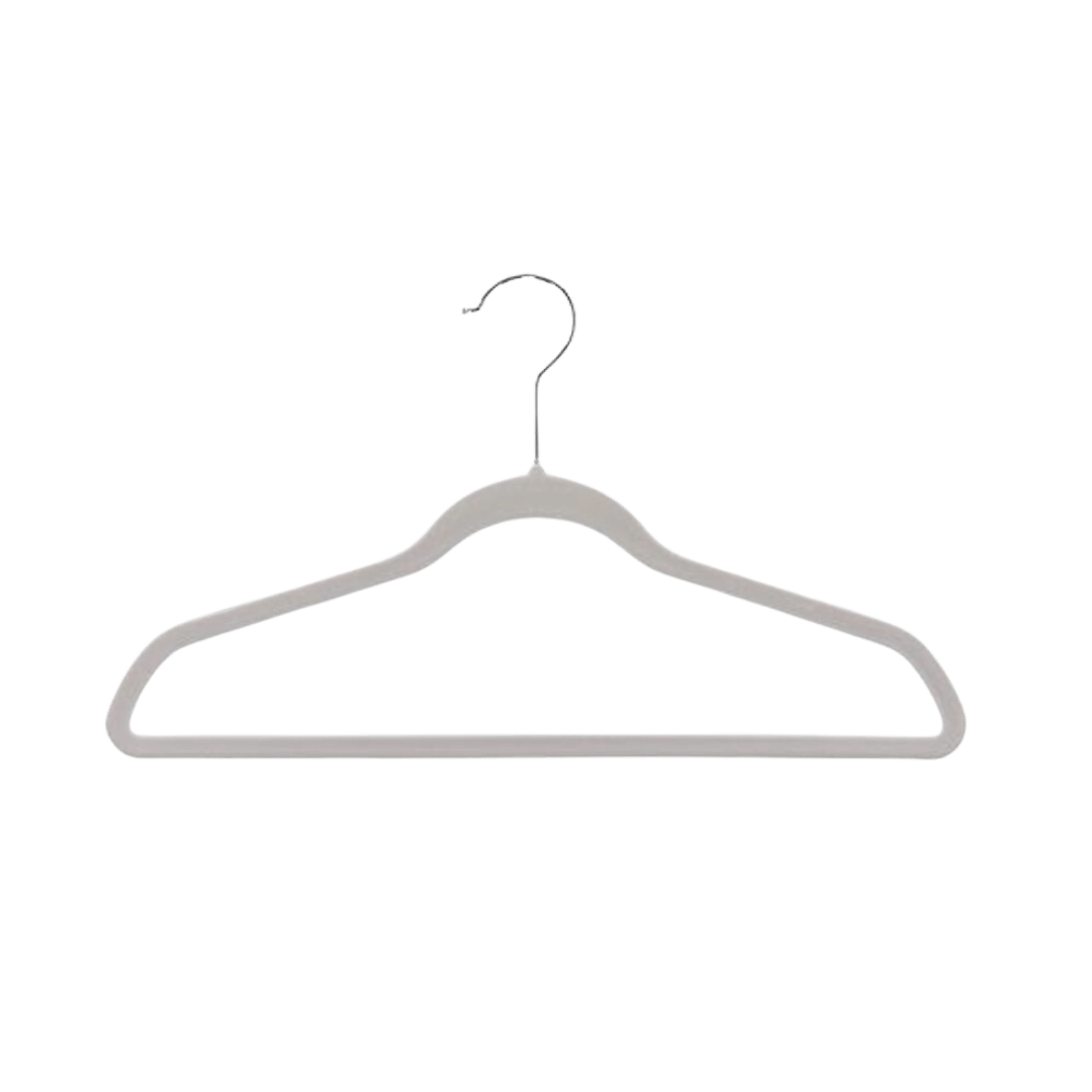 Petite Non-Slip Velvet Suit Hangers Linen Pkg/10