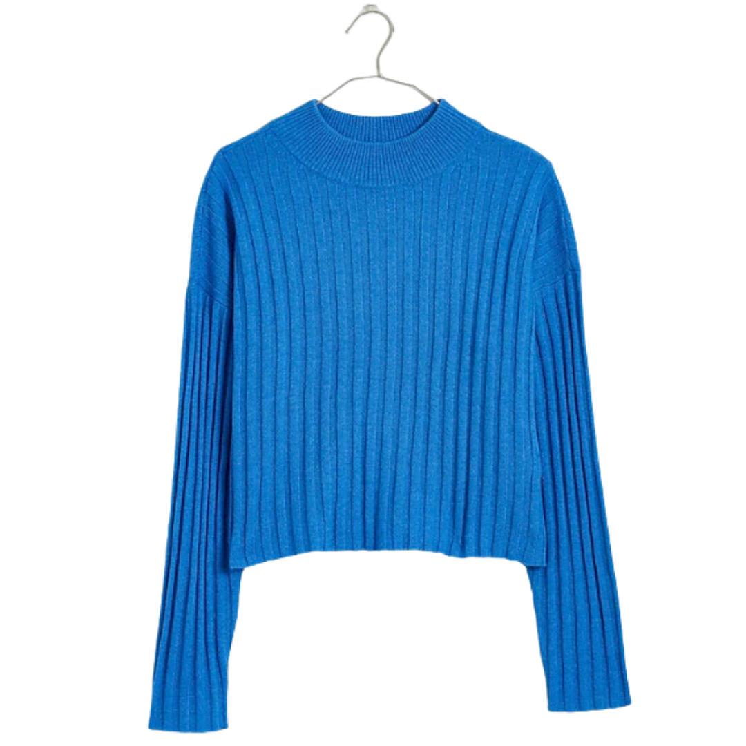 Mockneck Crop Sweater - $88.00