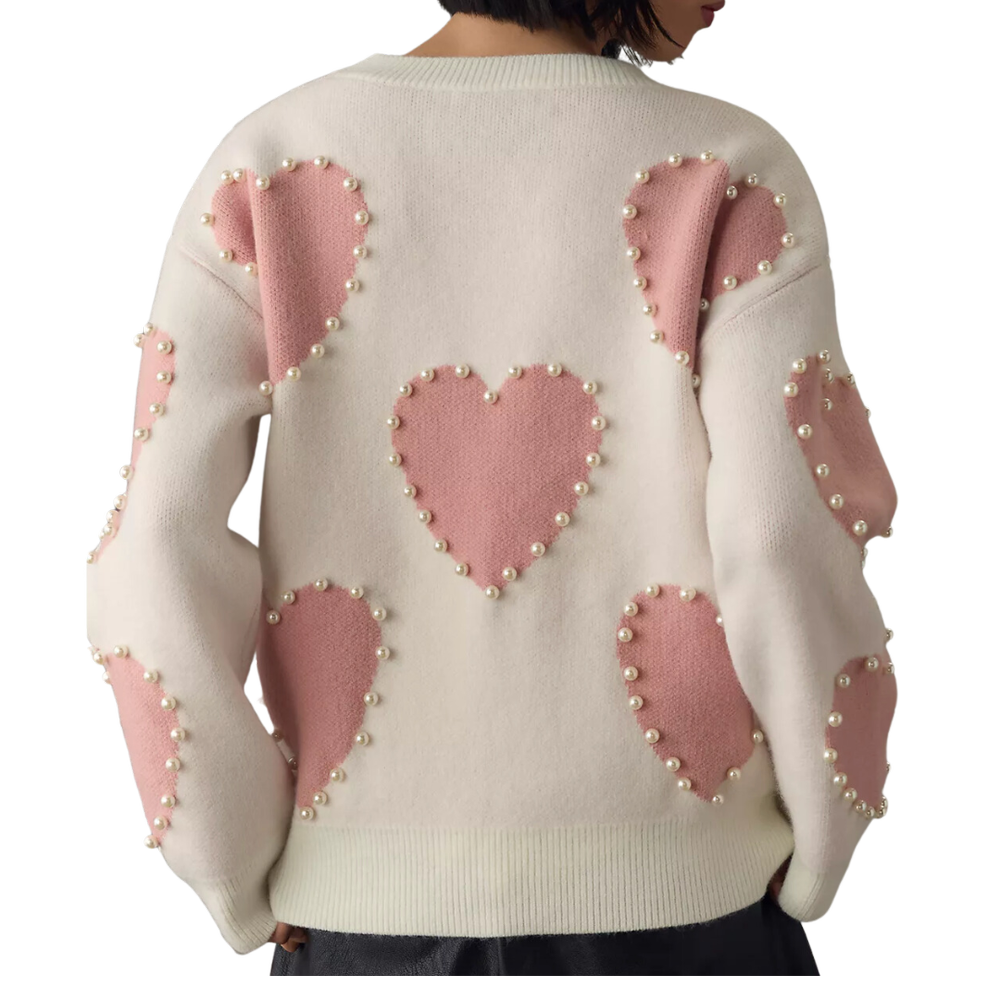 Pearl Heart Sweater - $140.00