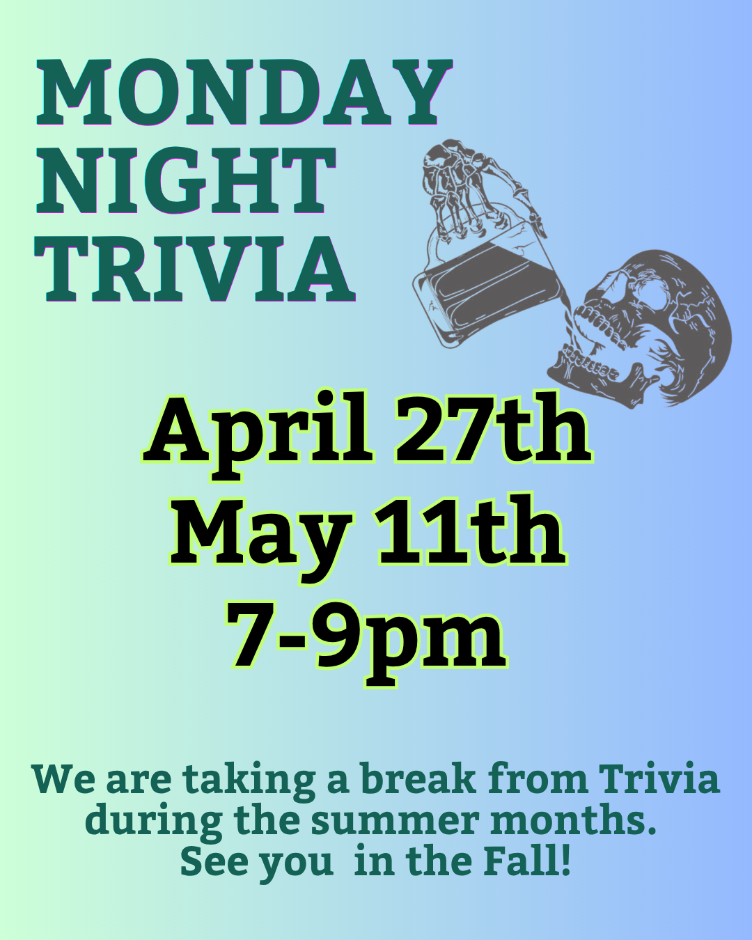 MONDAY NIGHT TRIVIA