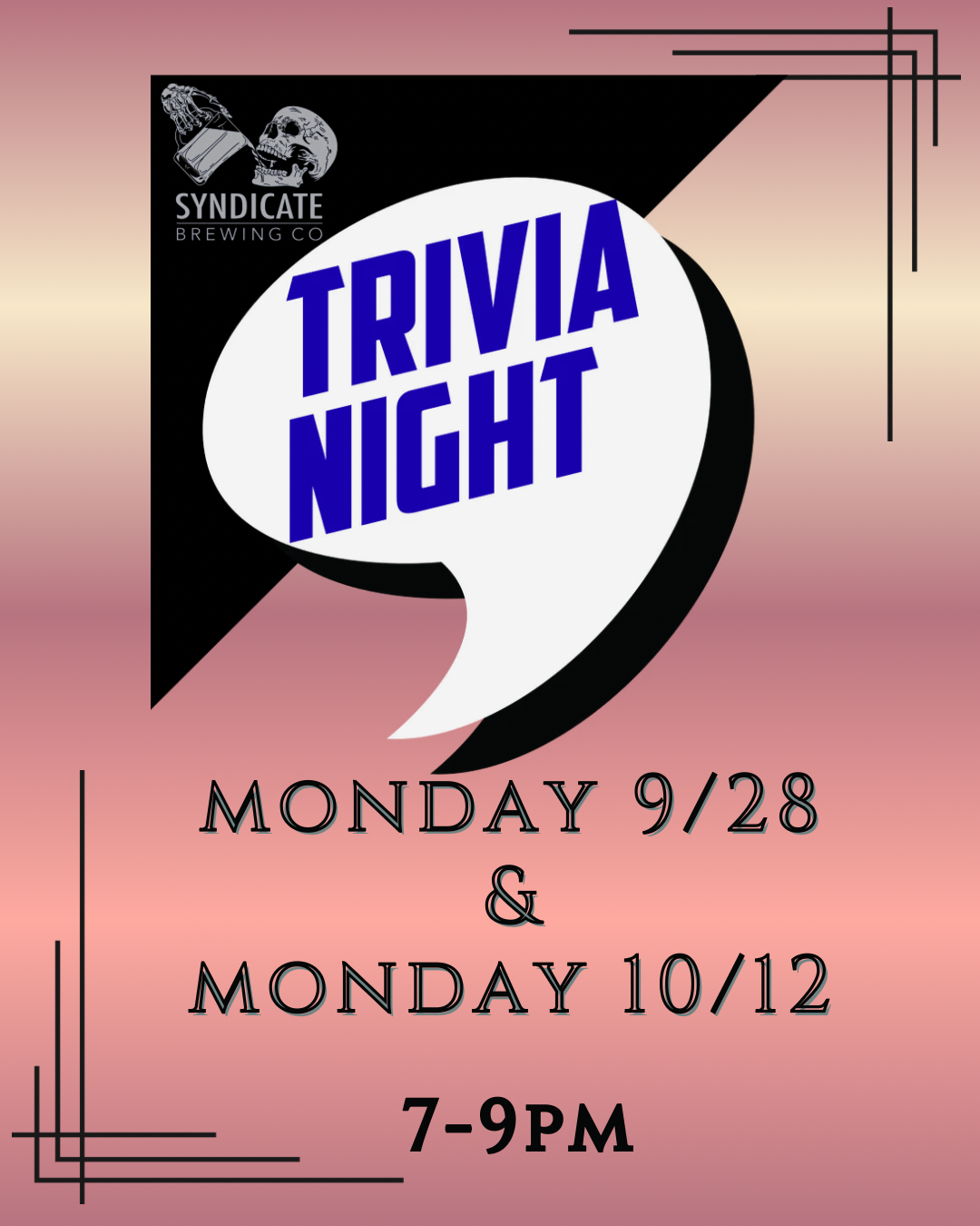 MONDAY NIGHT TRIVIA
