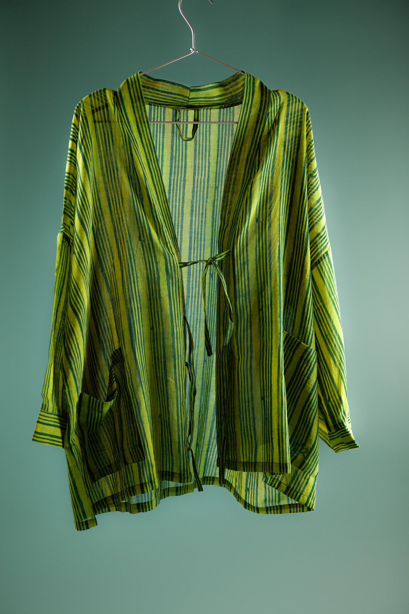 Ajrakh GREEN STRIPE Pijama