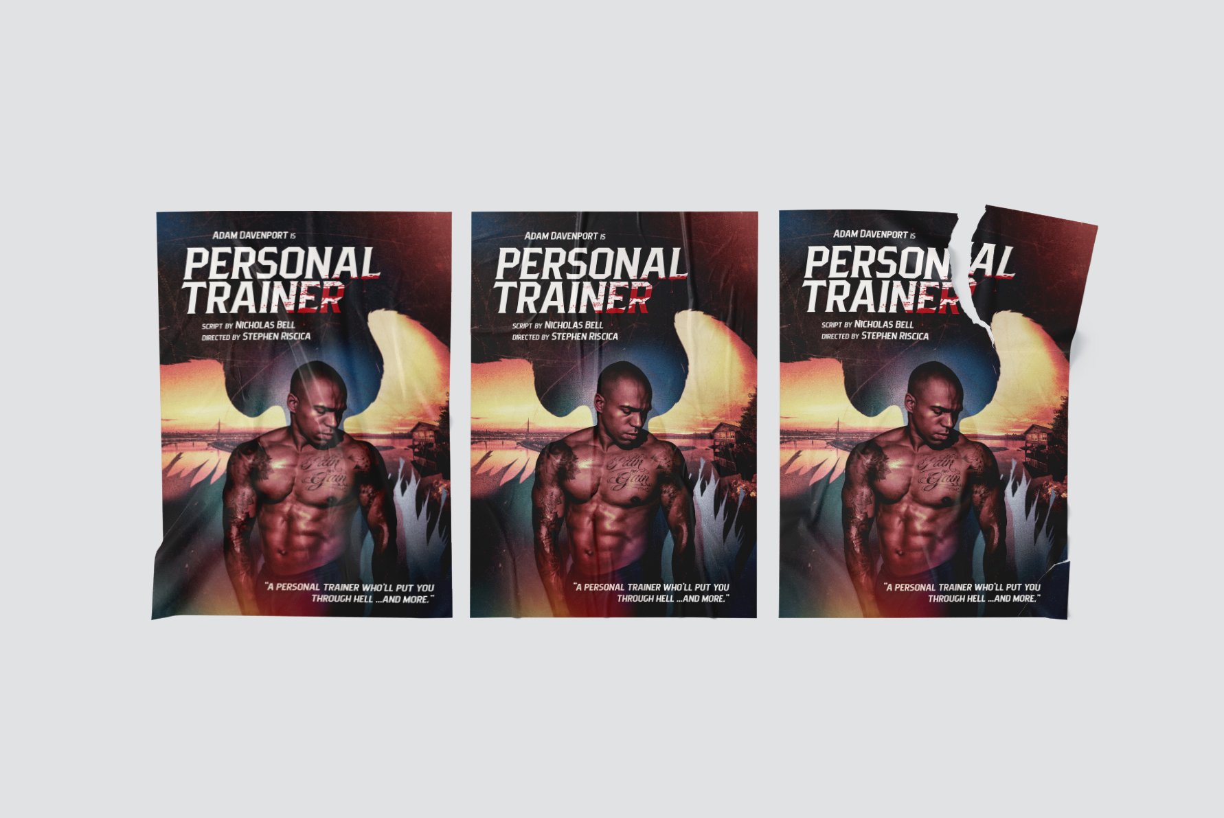"Personal Trainer" - teaser poster & brochure