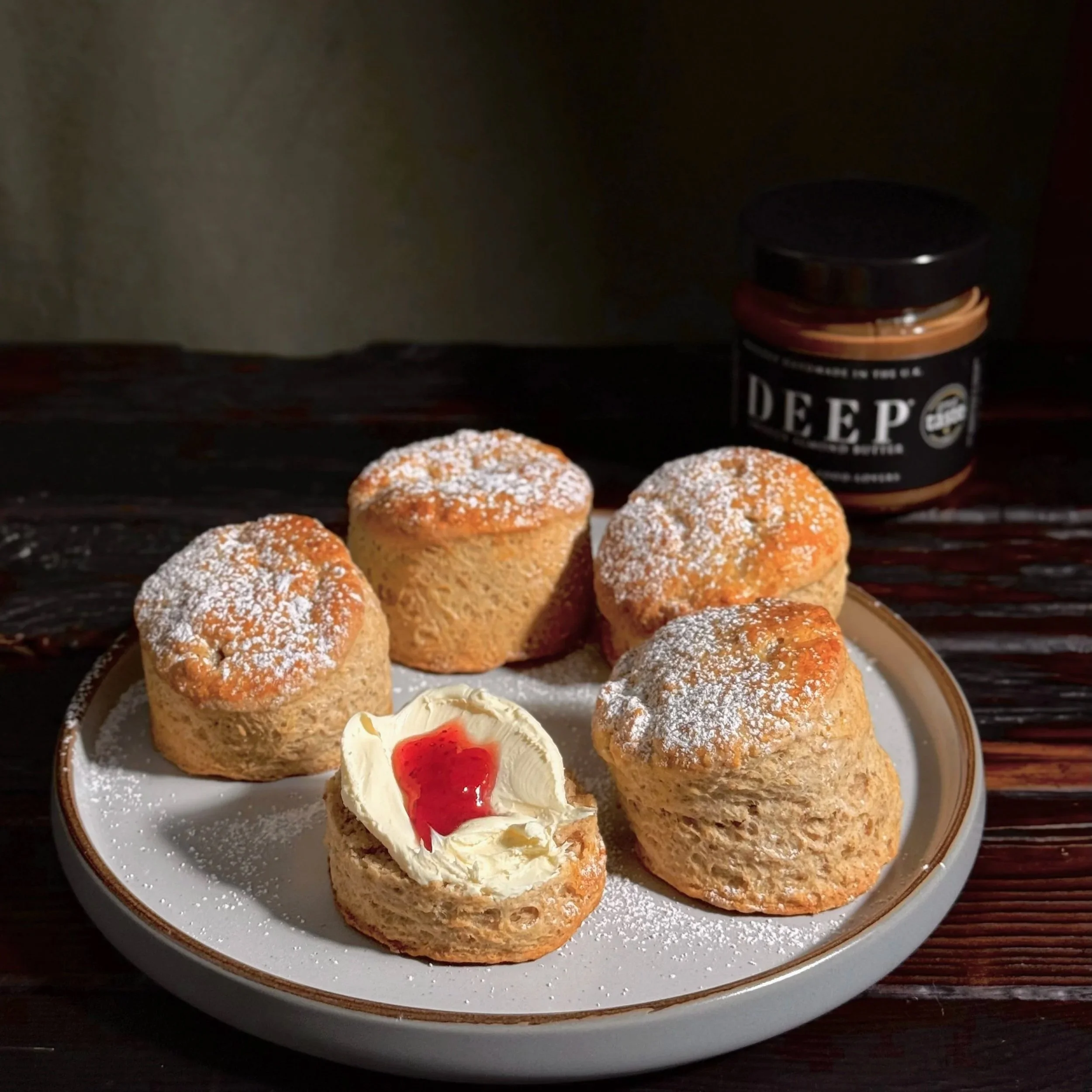 deep almond butter SCONES