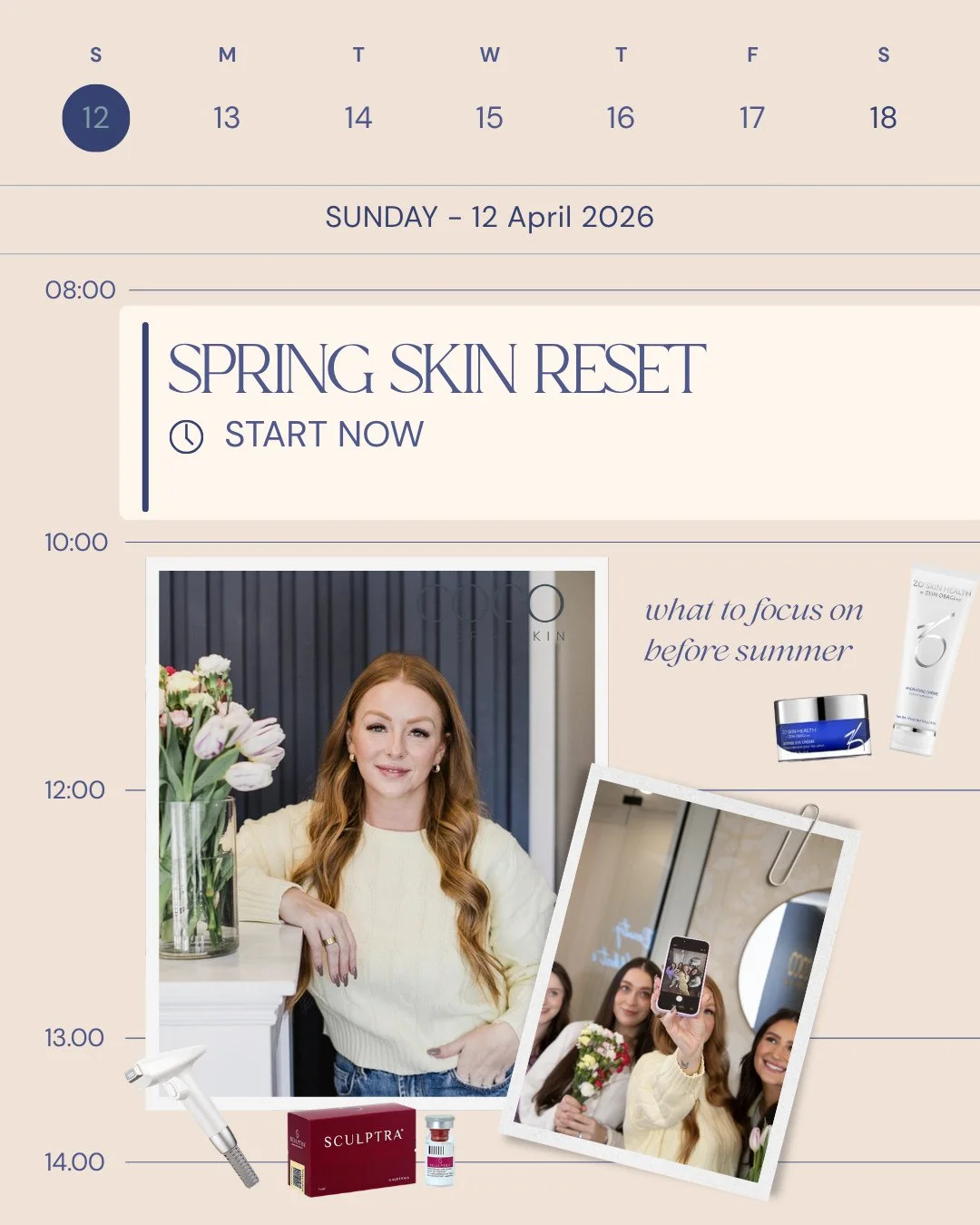Whether you are fully feeling the spring energy or not, this season is such a beautiful time to start working on your skin goals.⁠🌷🥰⁠
⁠
Many skin treatments are best done when sun exposure is lower or when it is easier to be a little more mindful a