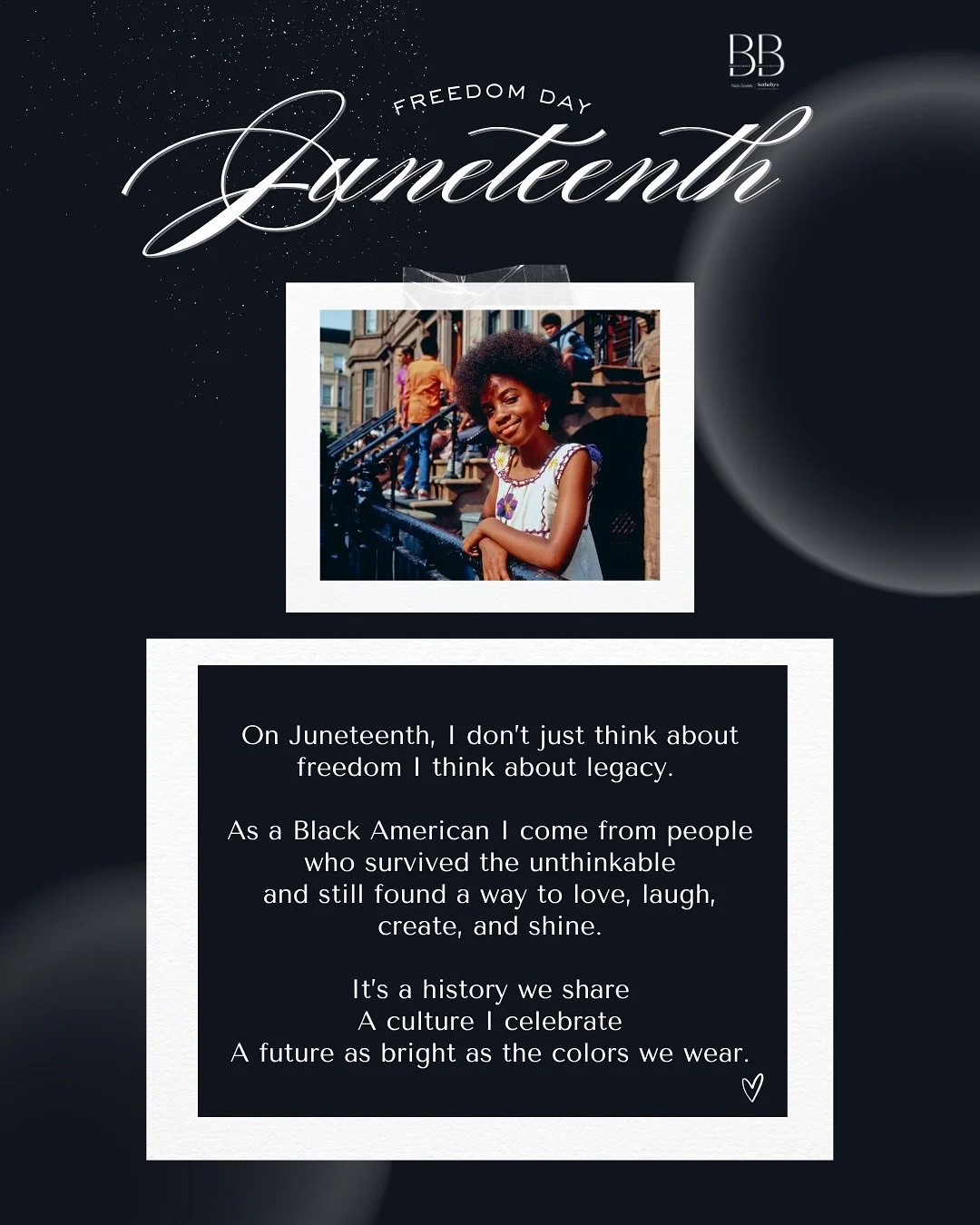 Our history is American history.
Our future is America&rsquo;s future.
Scroll for 7 reasons I love being Black American.
🖤✨ #Juneteenth #BlackAmerican #crooklyn