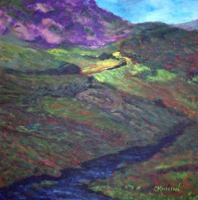 Morning at Caragh Lake (Acrylic 20 x 20).jpg