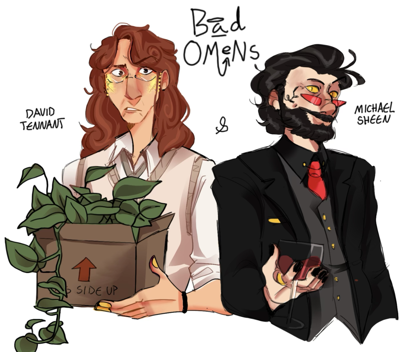 Good Omens AU Art