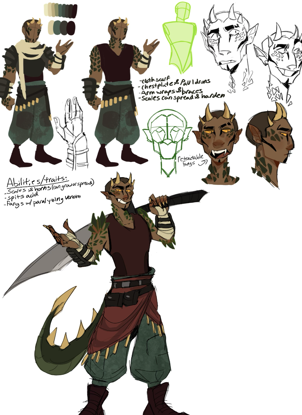 Original Character Design: Reptillian