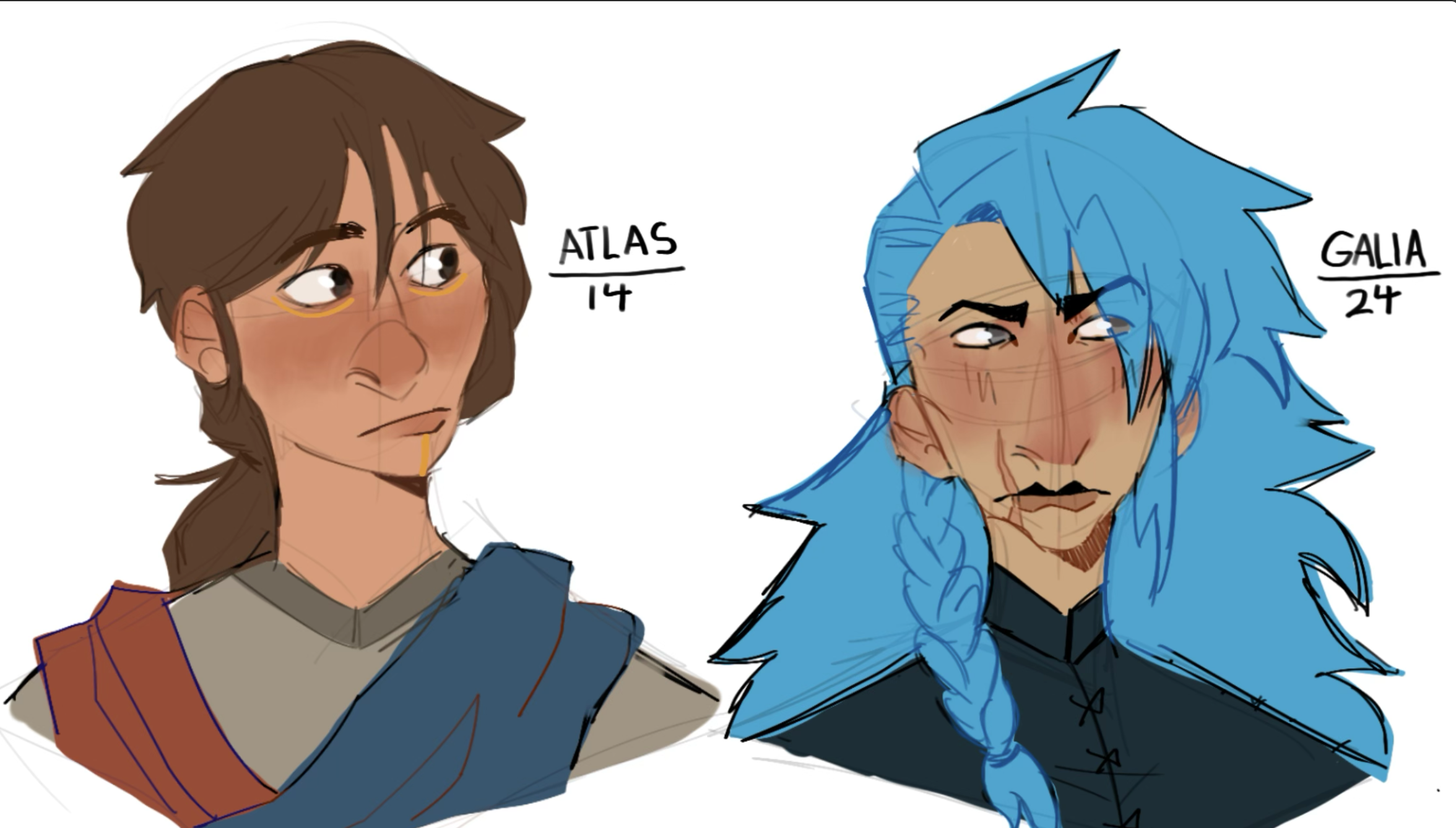 Original Characters: Atlas and Galia