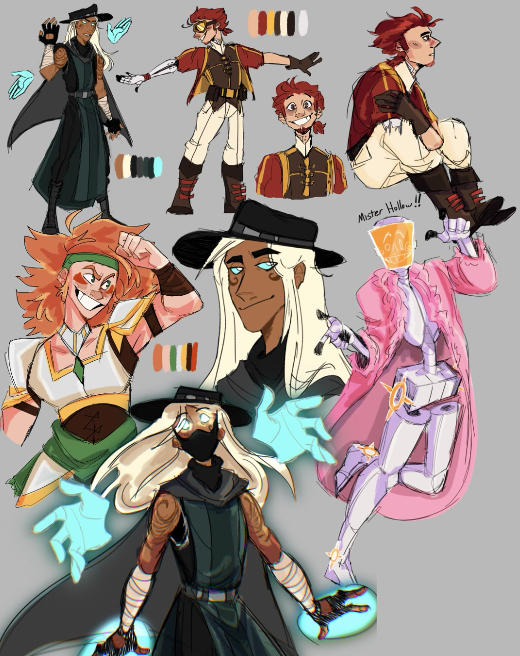 Original Characters (Sci-fi Concept Sheet)
